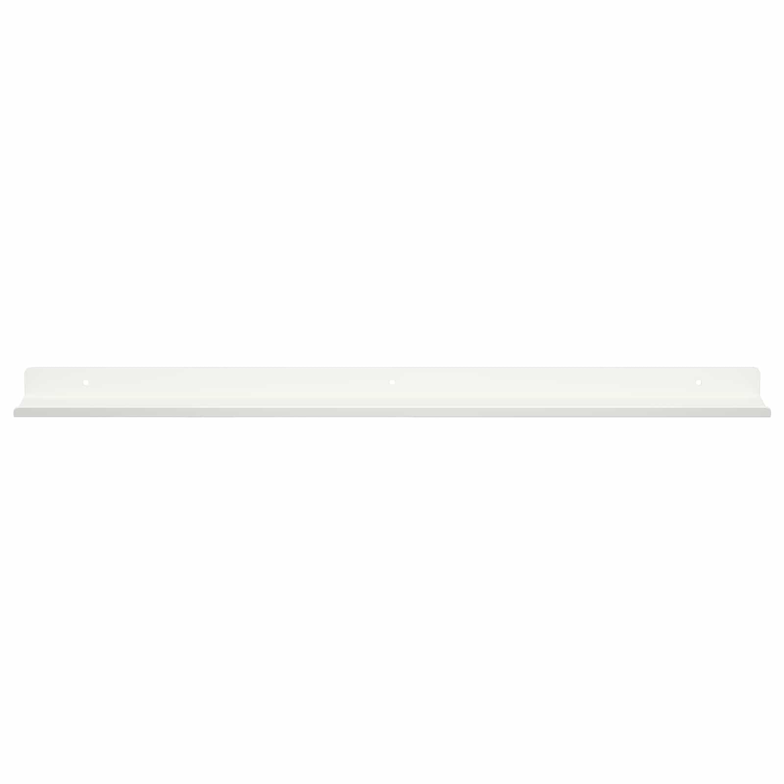 Lebdeća polica Zidne 4 pcs Bijeli 80 x 9 x 2,5 cm Čelik