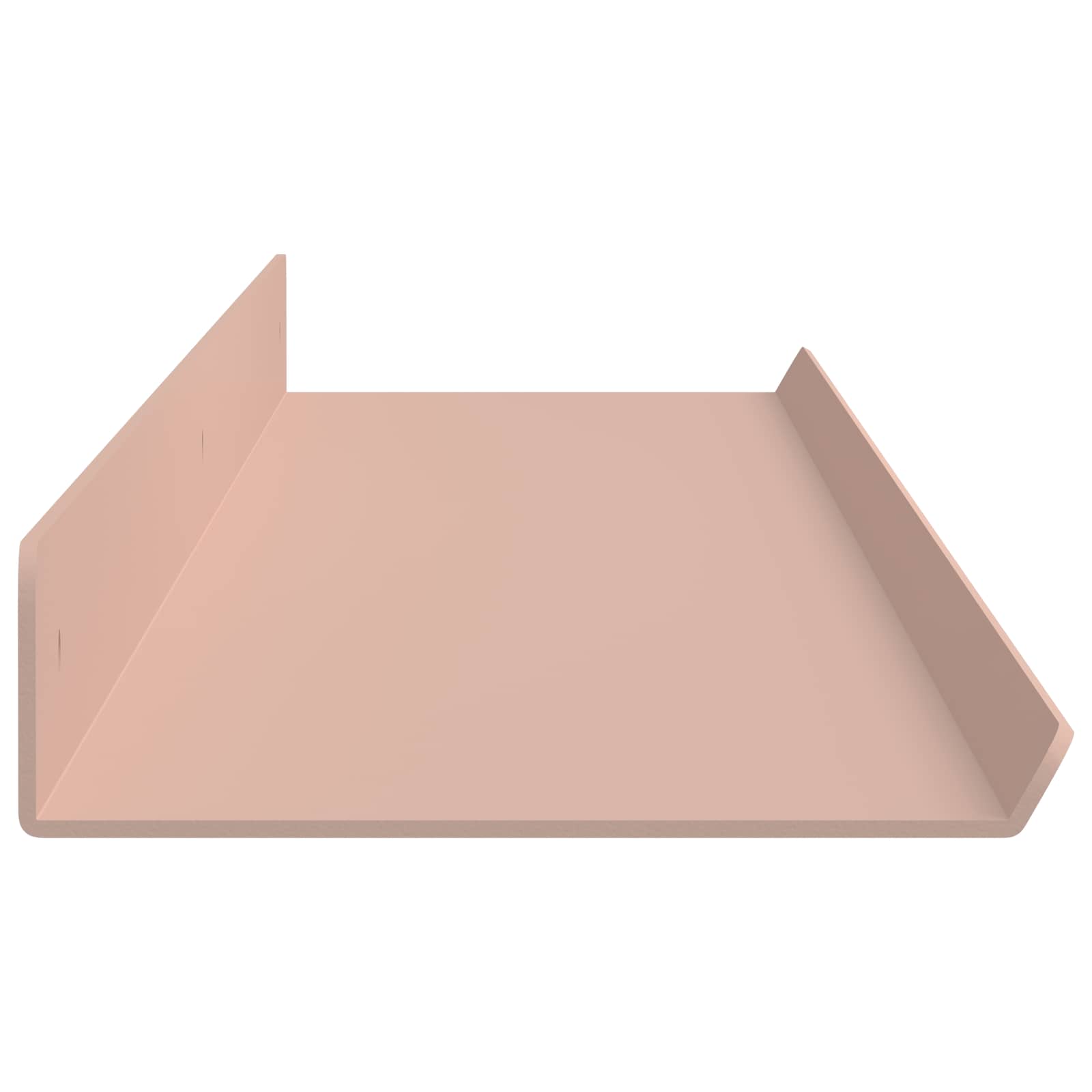 Lebdeća polica Zidne 2 pcs Ružičasta 100 x 9 x 2,5 cm Čelik
