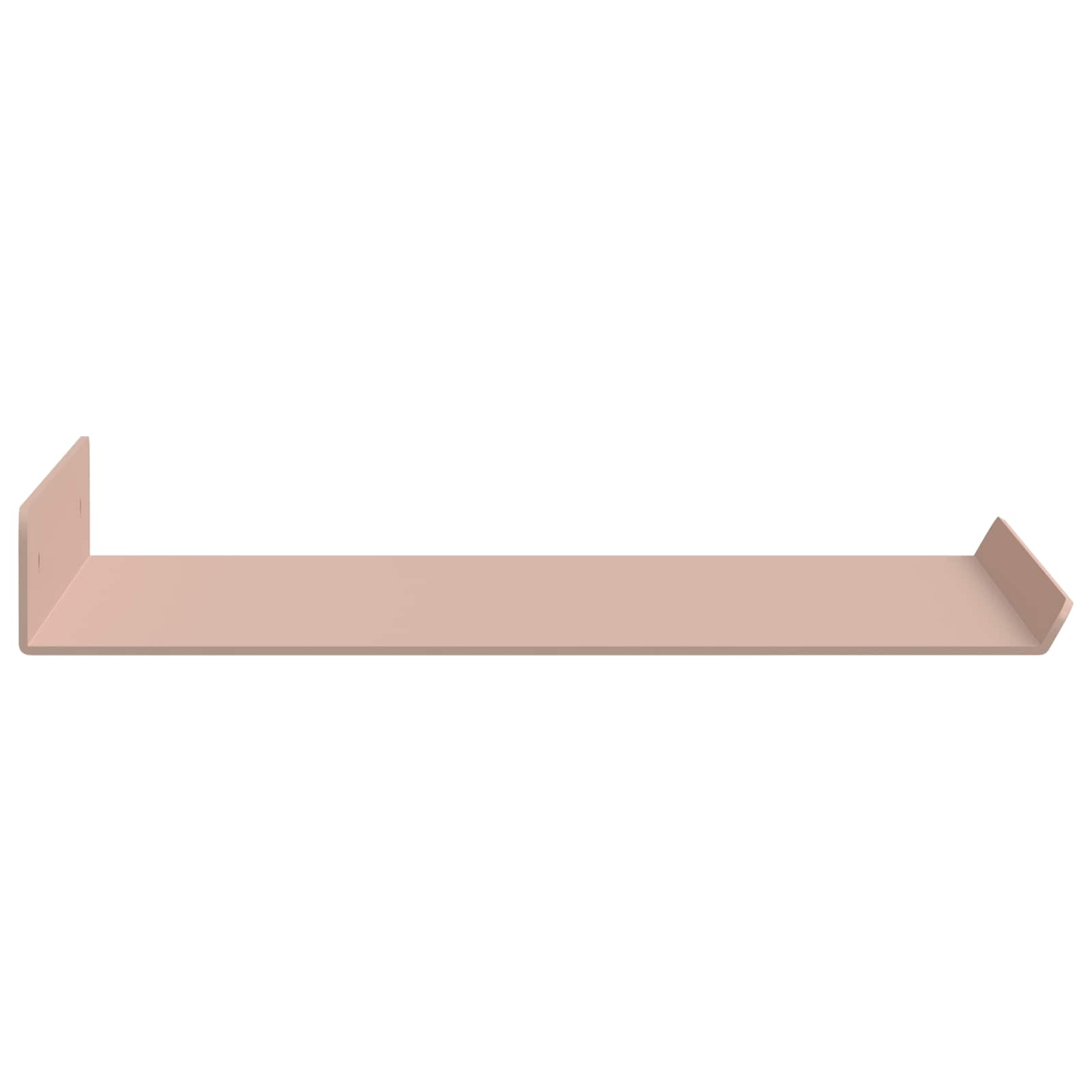 Lebdeća polica Zidne 4 pcs Ružičasta 30 x 18 x 2,5 cm Čelik