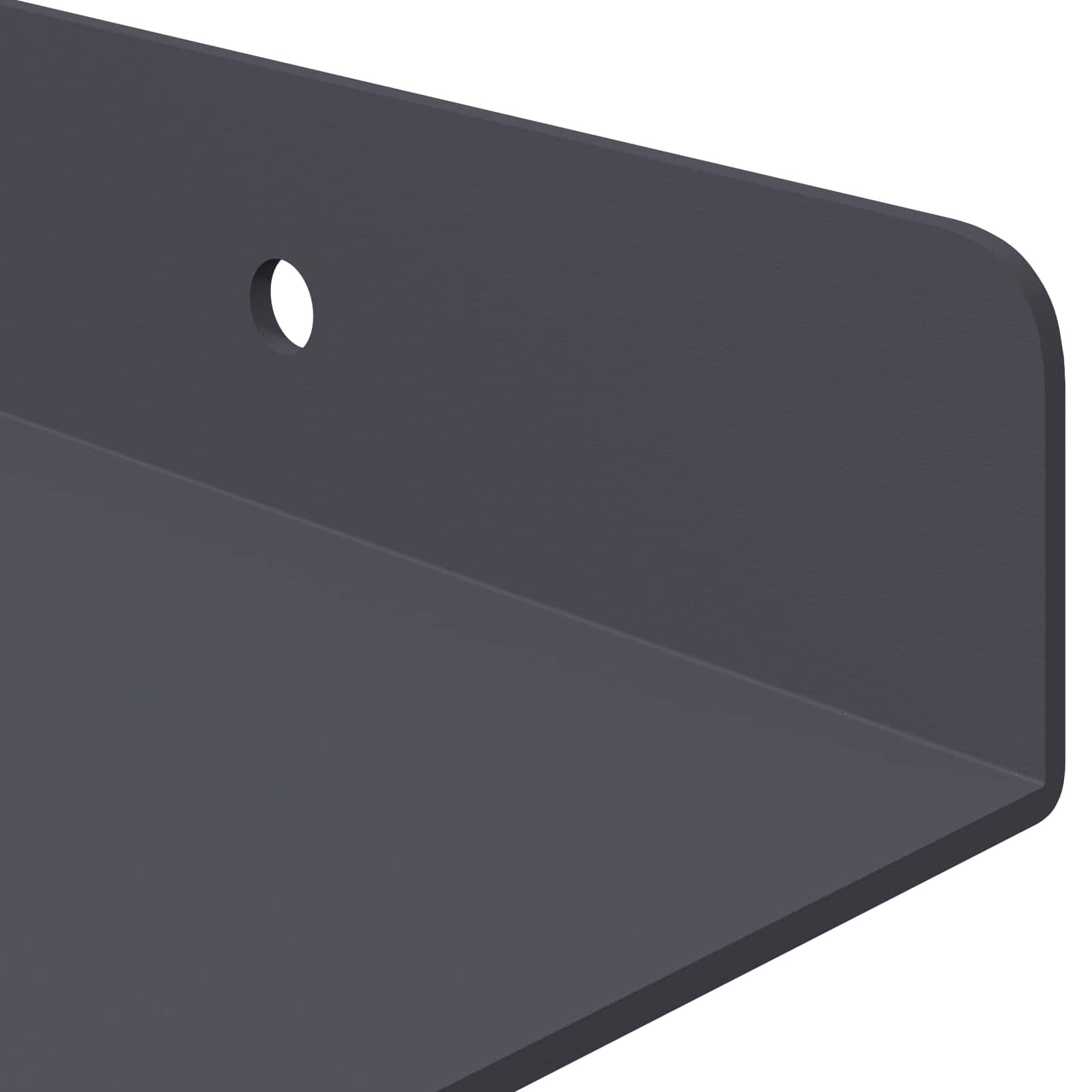 Lebdeća polica Zidne 2 pcs Antracit 30 x 18 x 2,5 cm Čelik