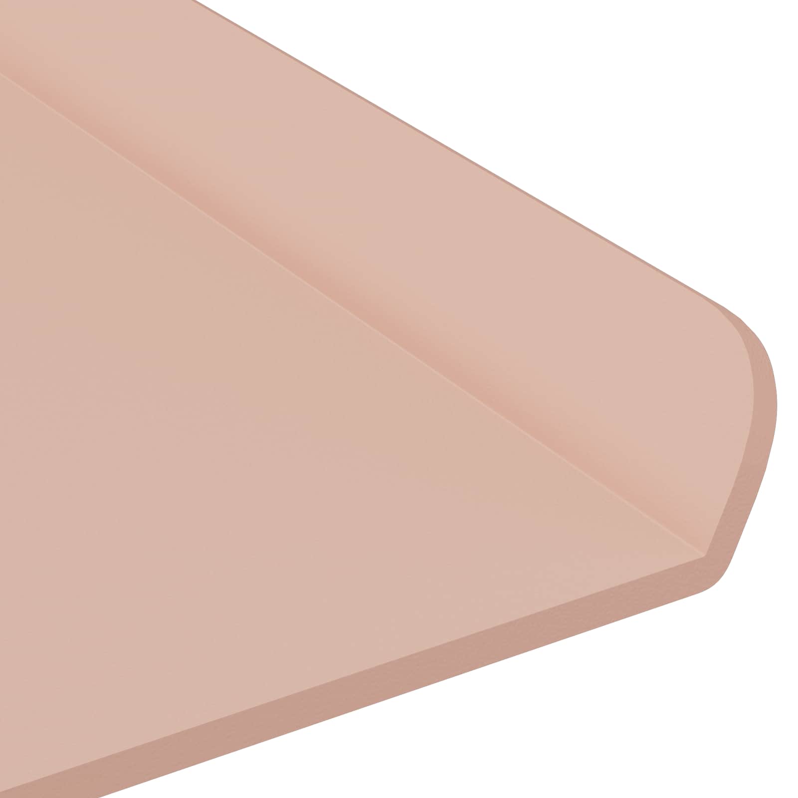 Lebdeća polica Zidne 4 pcs Ružičasta 60 x 18 x 2,5 cm Čelik