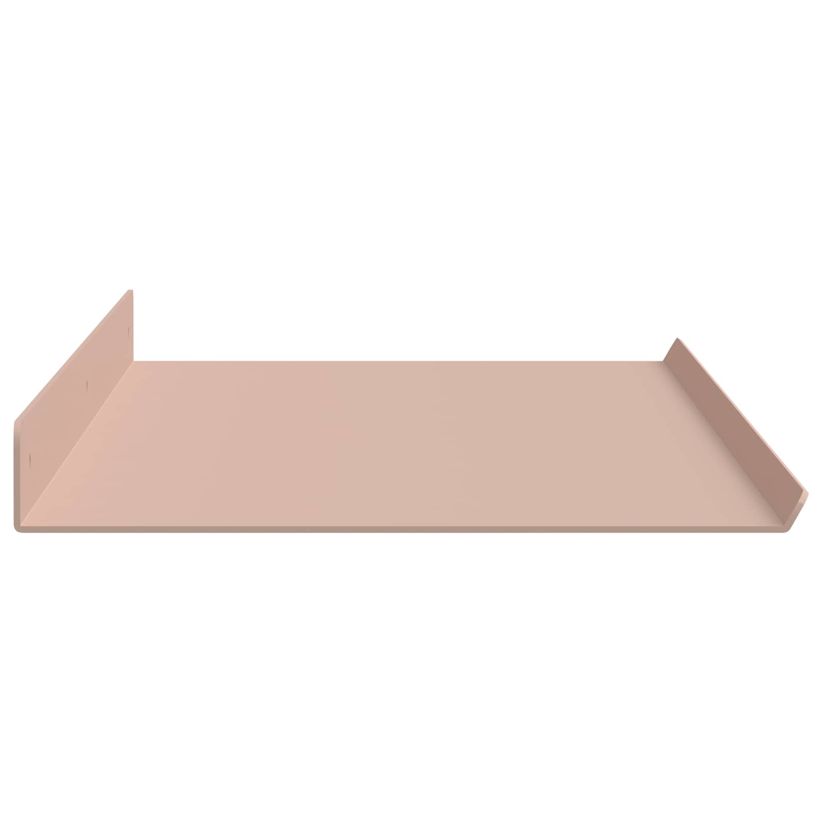 Lebdeća polica Zidne 2 pcs Ružičasta 80 x 18 x 2,5 cm Čelik