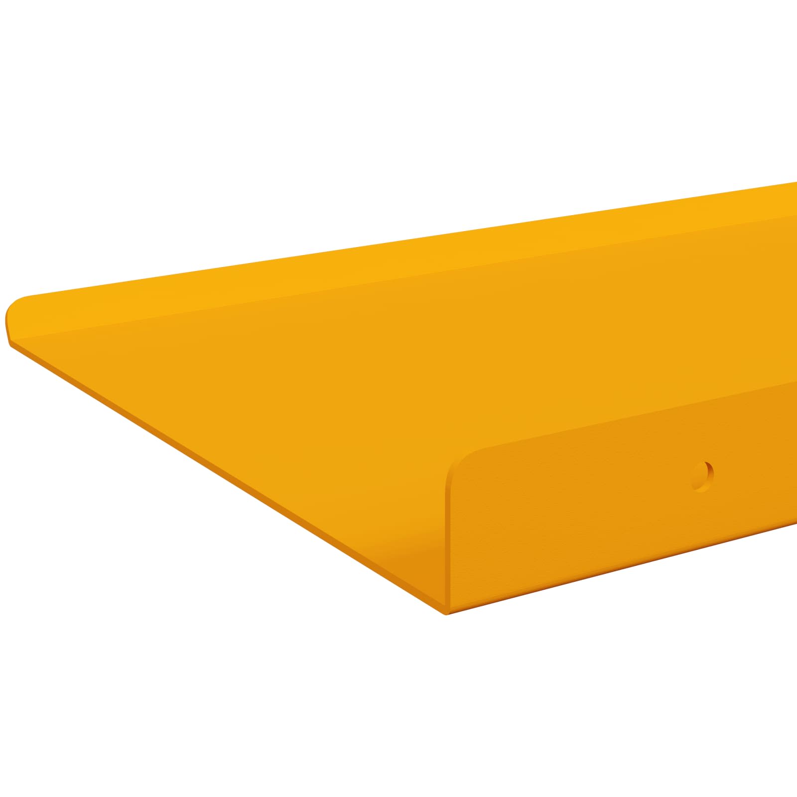 Lebdeća polica Zidne 4 pcs Žuta 80 x 18 x 2,5 cm Čelik