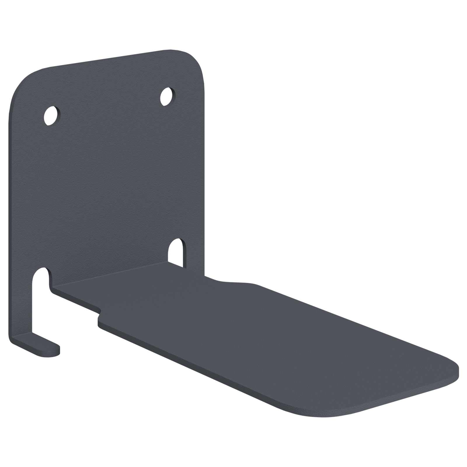 Lebdeća polica s policom Zidne 4 pcs Antracit 6 x 10,8 x 6,6 cm