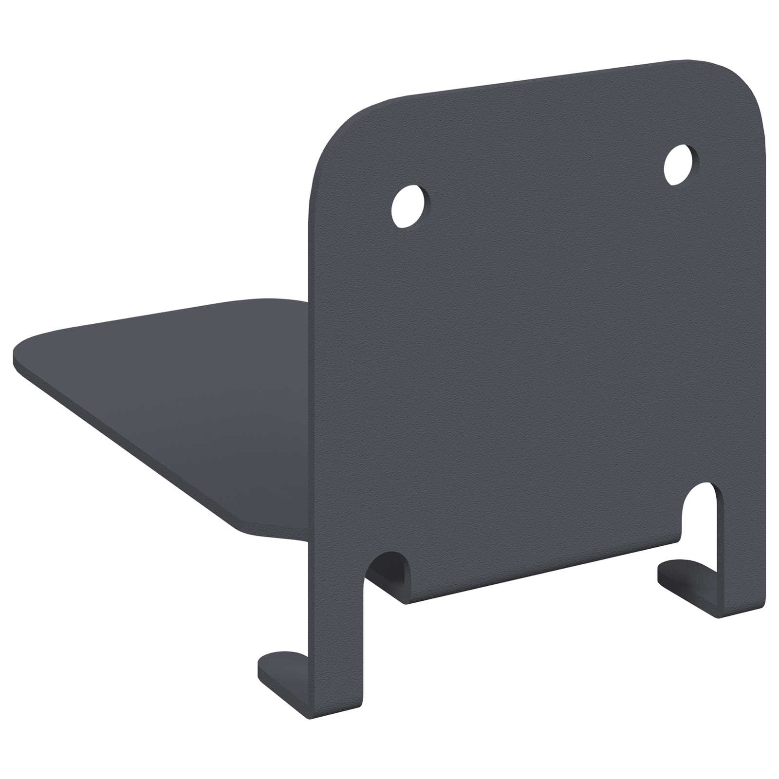 Lebdeća polica s policom Zidne 8 pcs Antracit 6 x 10,8 x 6,6 cm