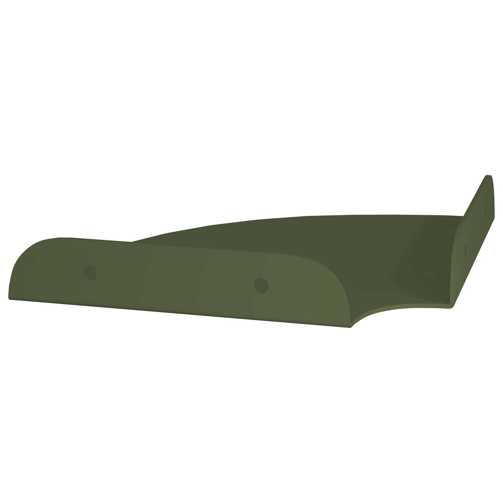 Lebdeća polica s policom 2 pcs Maslinasto zelena 15 x 15 x 2 cm