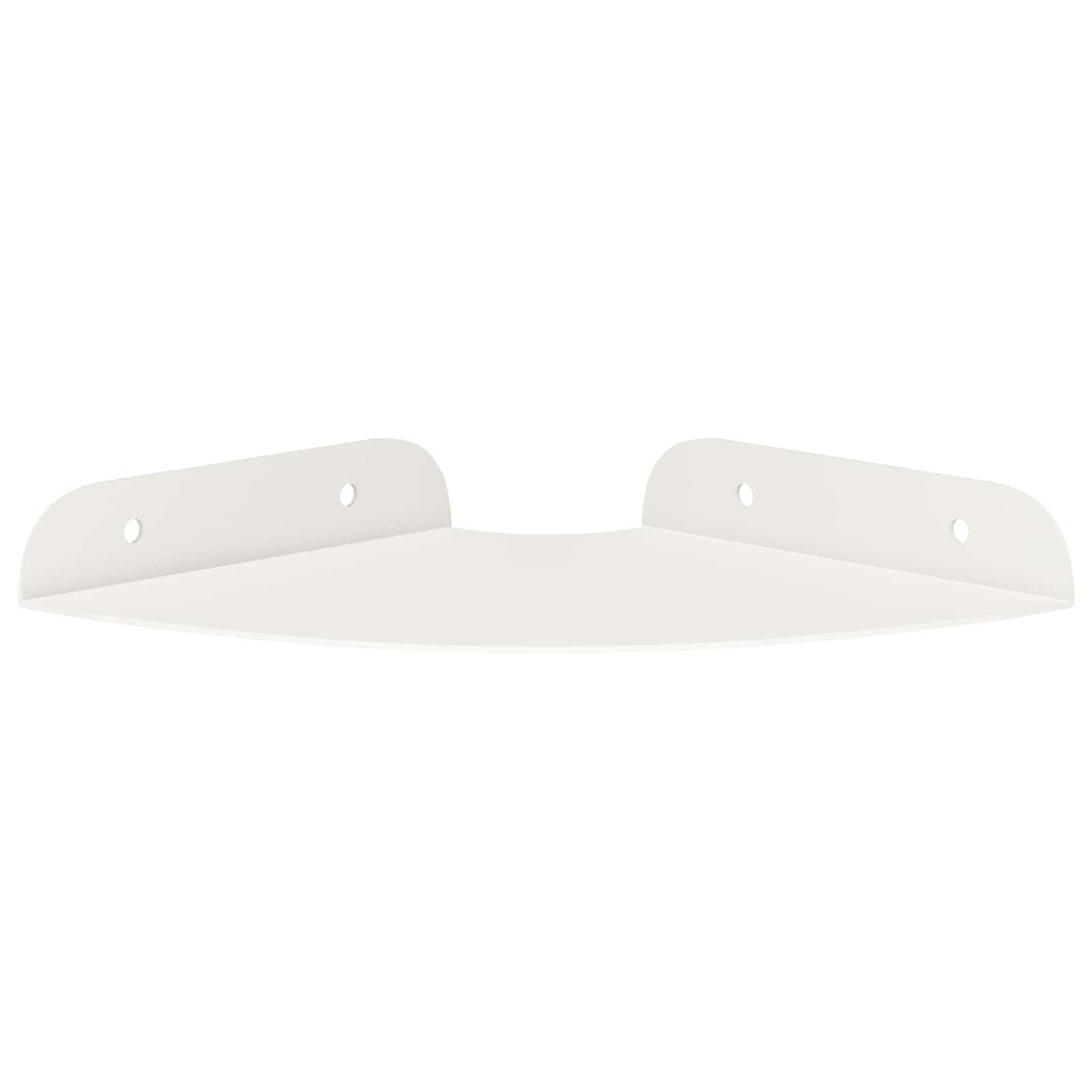 Lebdeća polica s policom s pohranom 4 pcs Bijeli 15 x 15 x 2 cm