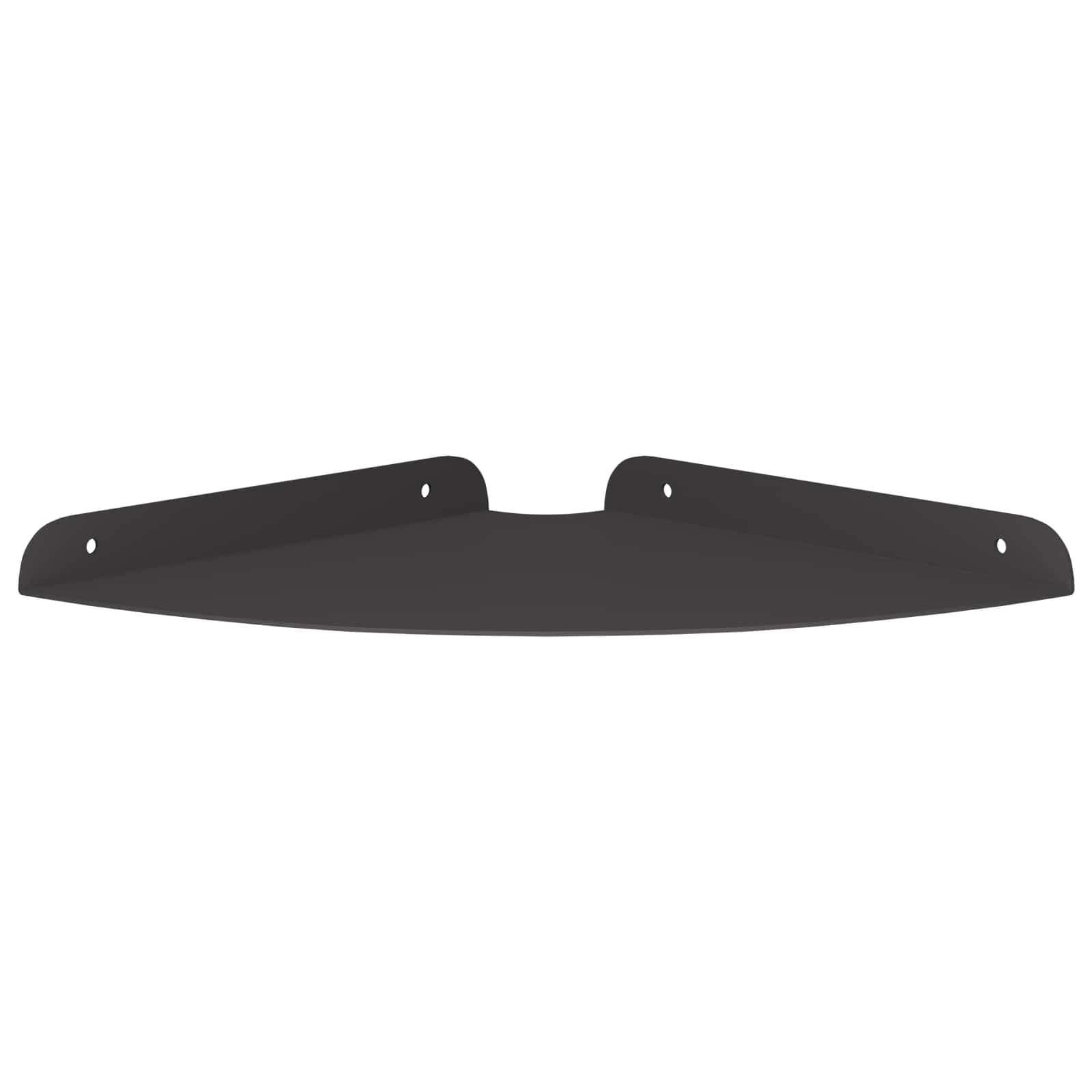 Kutna flota polica s policom 2 pcs Crna 24 x 24 x 2 cm