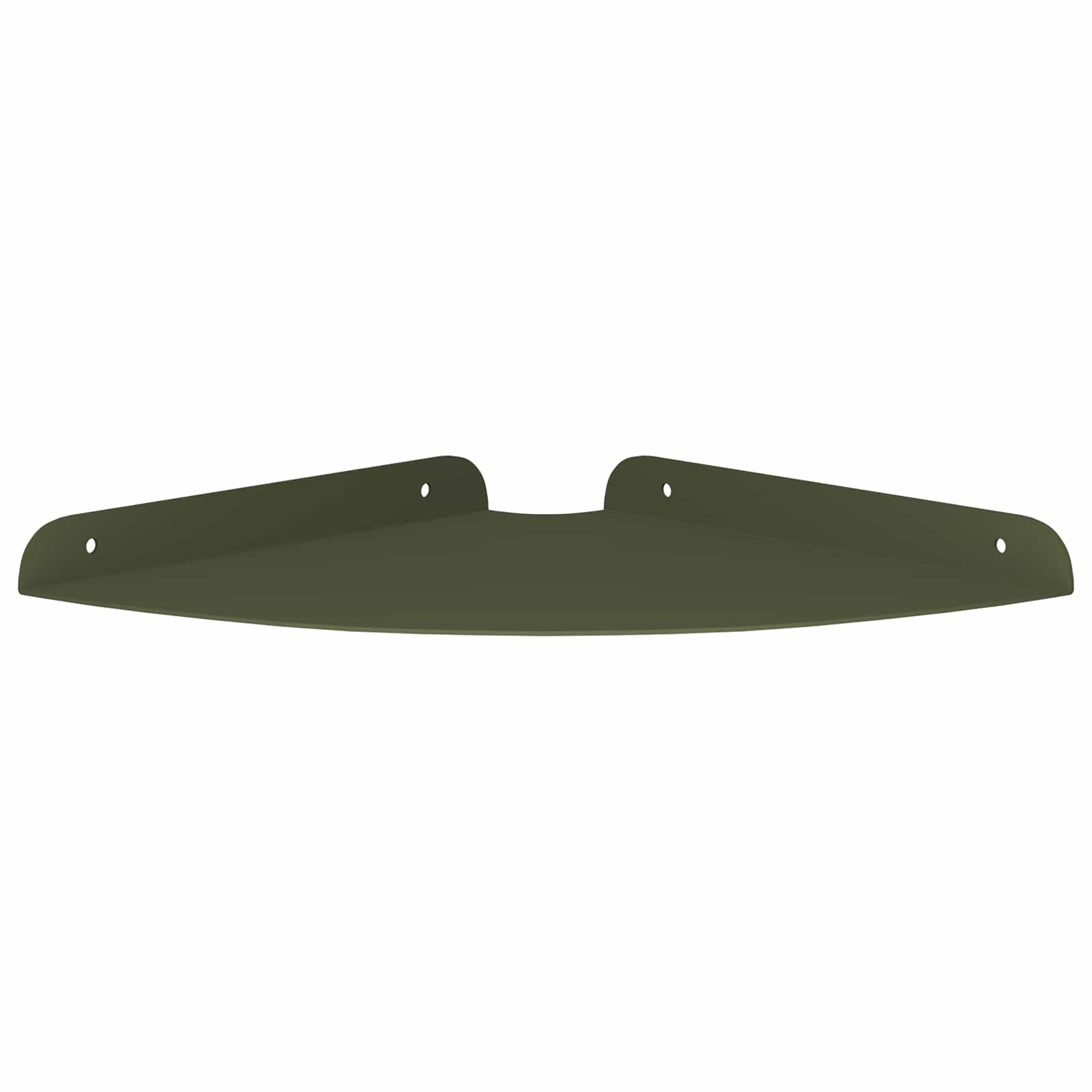 Lebdeća polica s policom 2 pcs Maslinasto zelena 24 x 24 x 2 cm