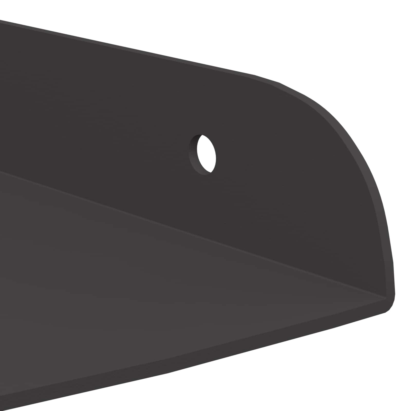 Lebdeća polica s policom s pohranom 4 pcs Crna 30 x 30 x 2 cm