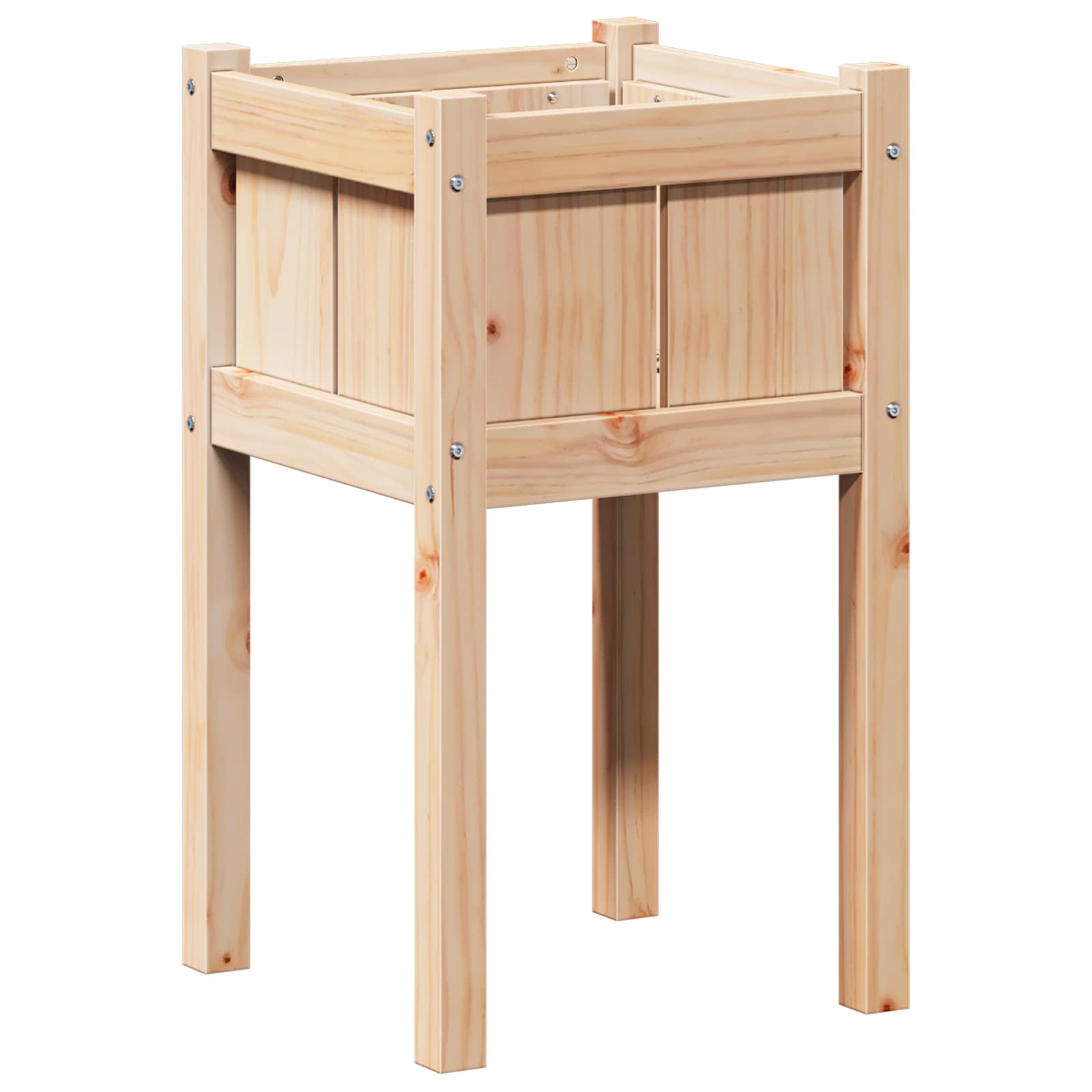 Vrtna saksija Priroda 40 x 40 x 70 cm Čvrsto borovo drvo