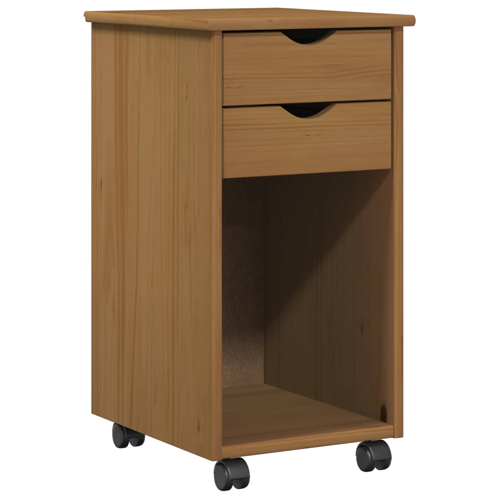Mobilni ormar Medeno Smeđa 34 x 39 x 65,5 cm Masivna borovina