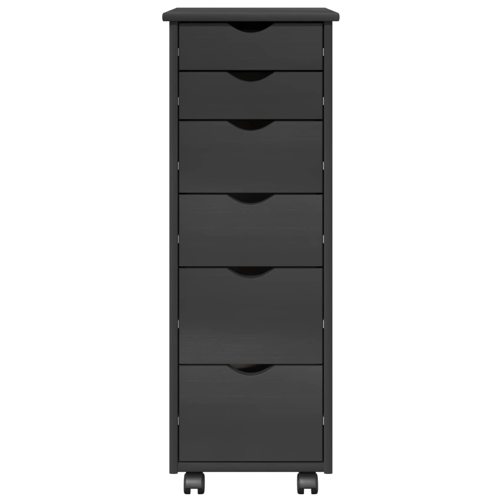 Mobilni ormar Siva 34 x 39 x 93,5 cm Čvrsto borovo drvo