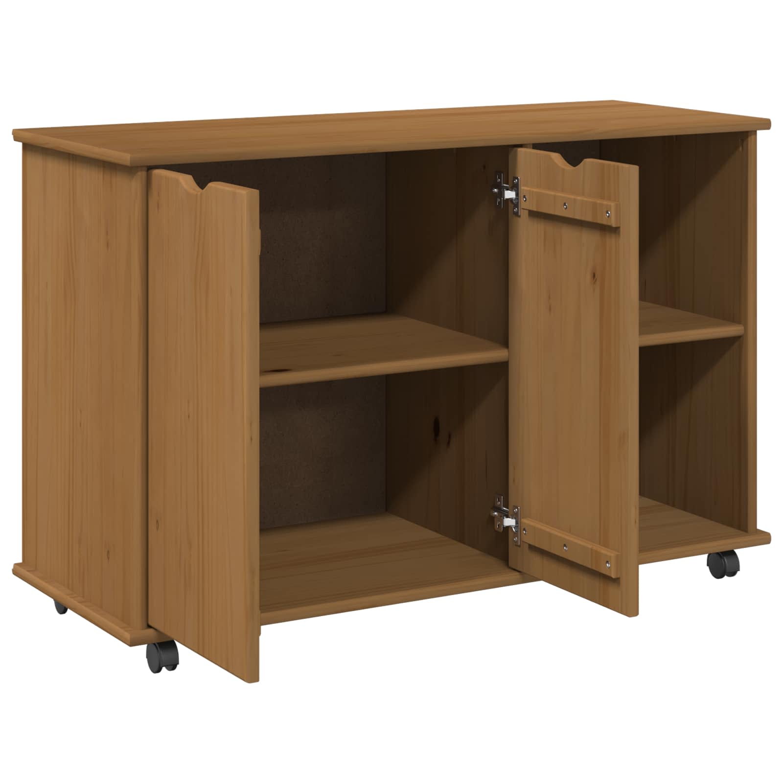 Mobilni ormar s kotačem Medeno smeđa 100 x 39 x 65,5 cm