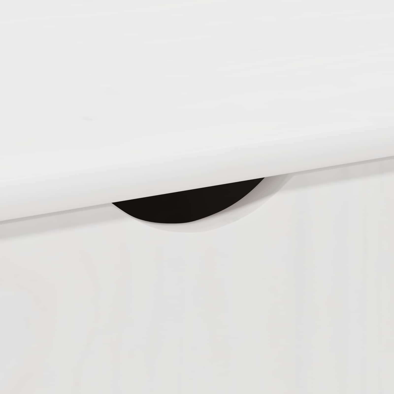 Mobilni ormar Bijelo 100 x 39 x 65,5 cm Čvrsto borovo drvo