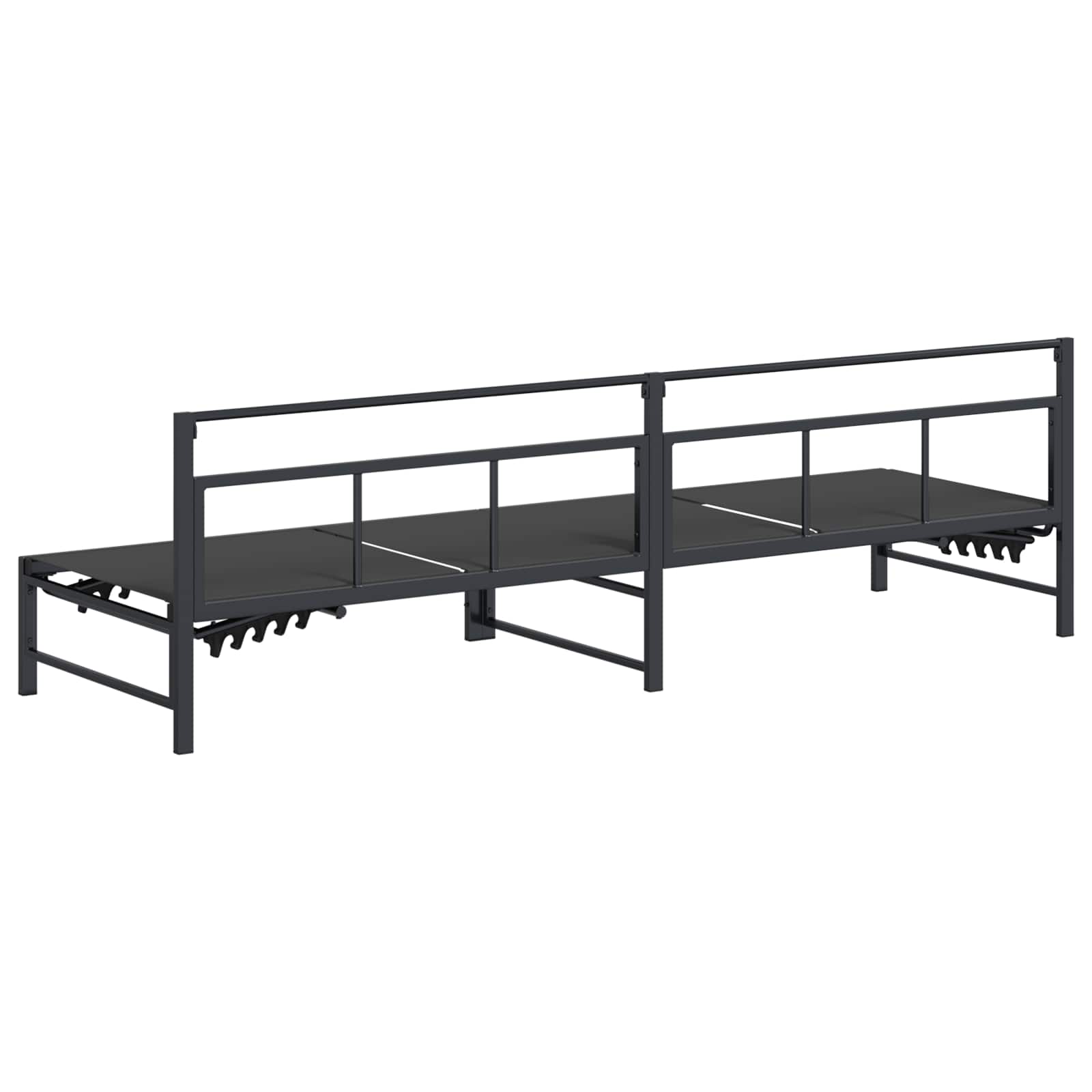 Ležaljka Crna 200 x 62 x 59,5 cm Tekstilen