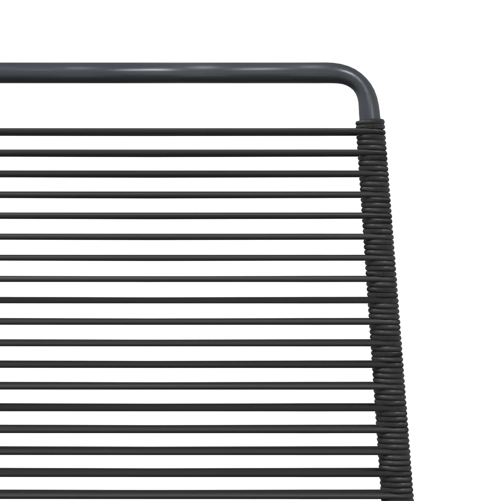 Vrtne stolice 2 pcs Crna 48 x 55 x 89,5 cm Ratan