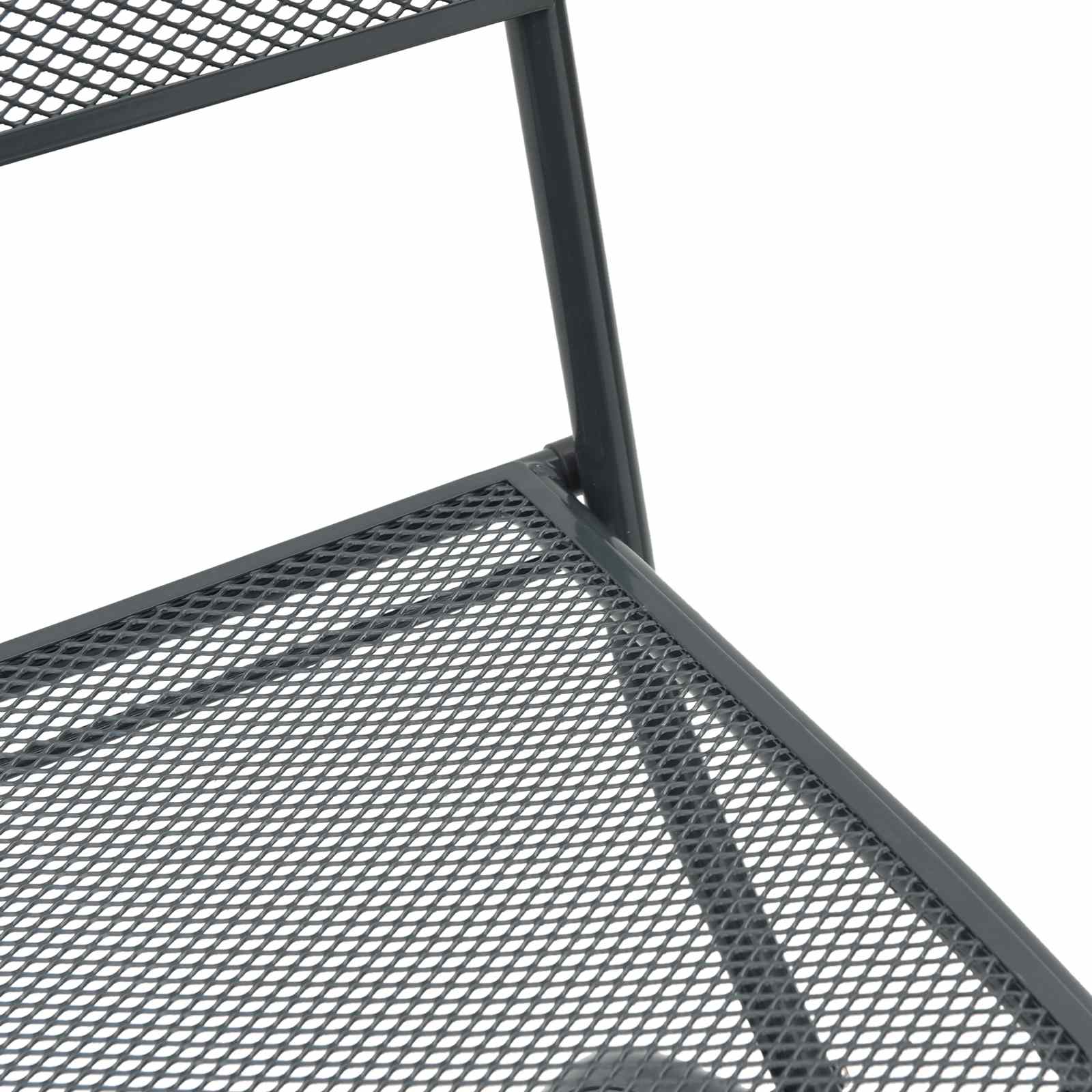 Vrtne stolice 2 pcs Antracit 52,5 x 46 x 82 cm Željezo