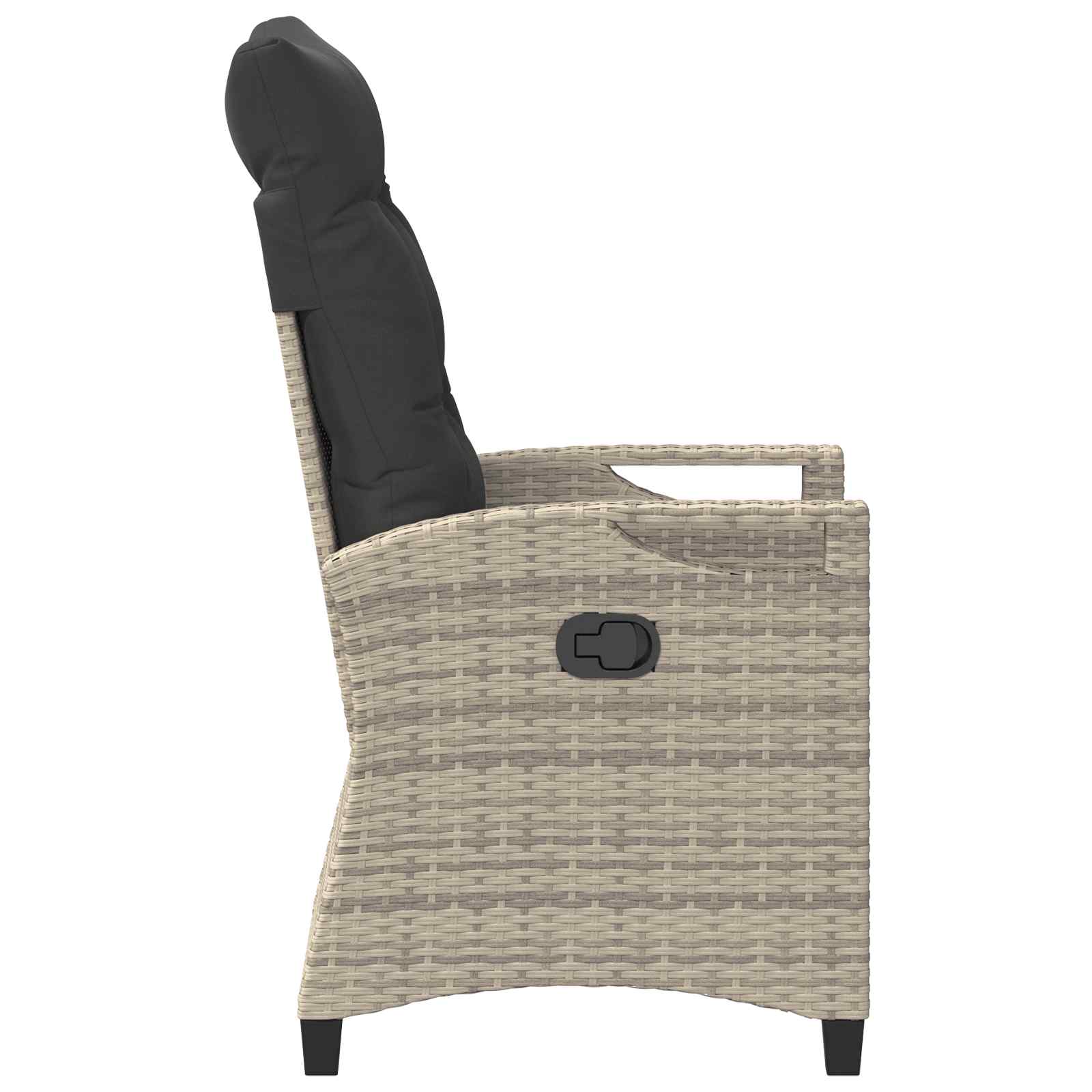 Vrtna stolica 2 pcs Svijetlo siva i tamno siva 56 x 60 x 112 cm