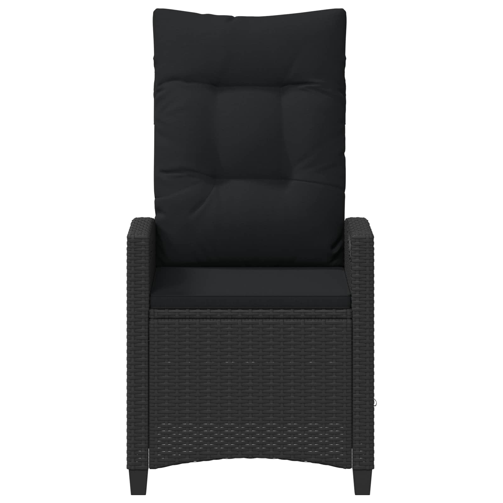 Ležaljka u vrtu Crna 56 x 60 x 112 cm poliratan