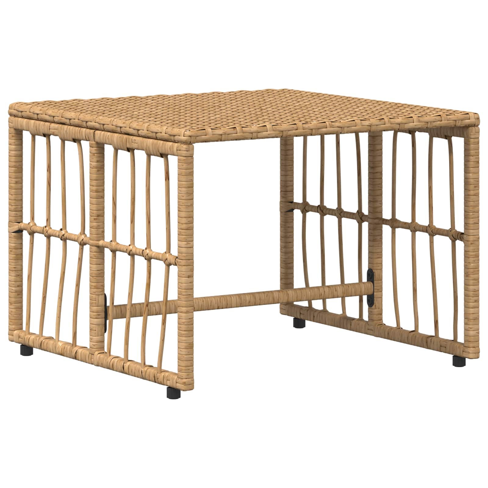 Set vanjskog namještaja 5 pcs Prirodna i krema bijela