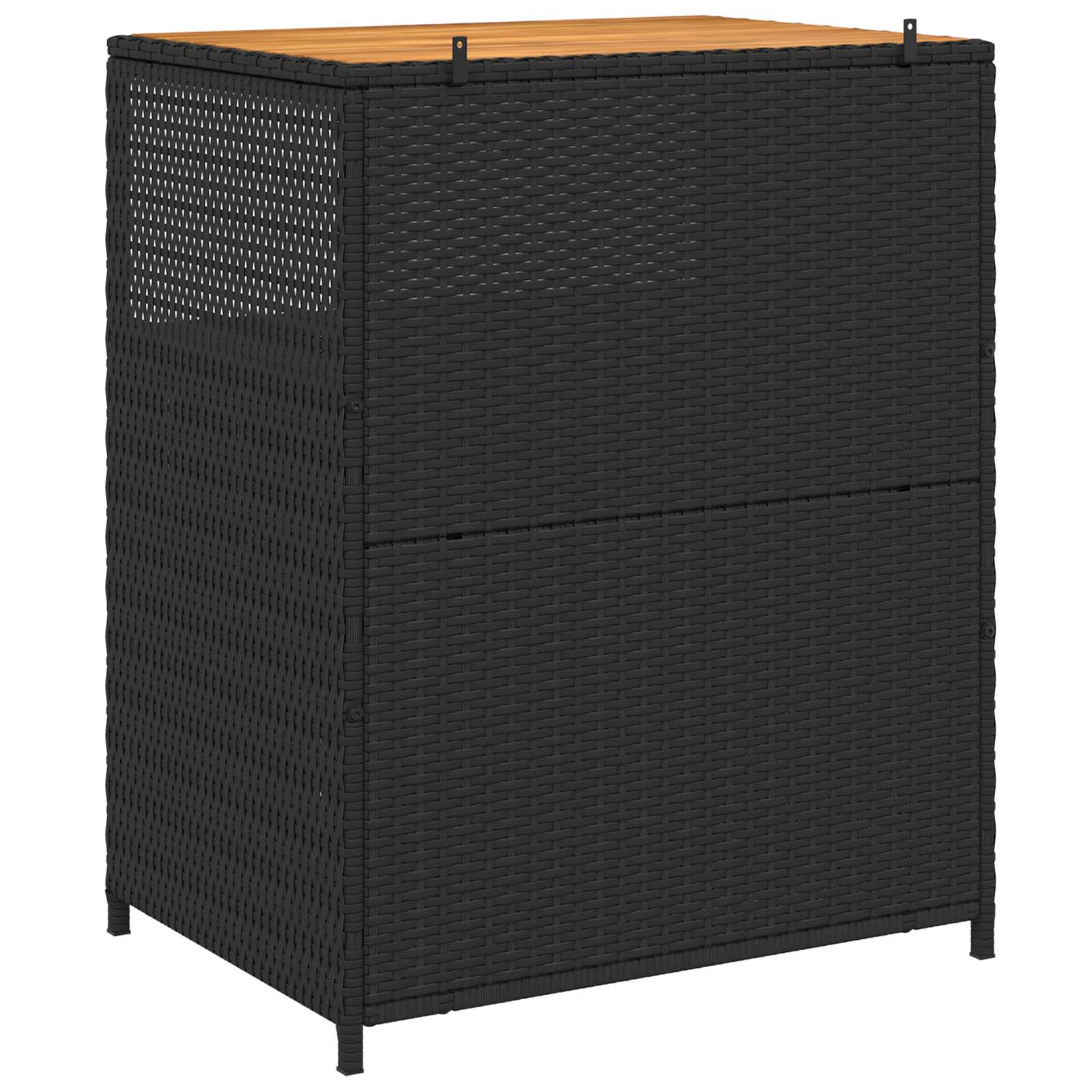 Cabinet s policom Crna 70 x 50 x 87 cm Poliester i Roly Rattan