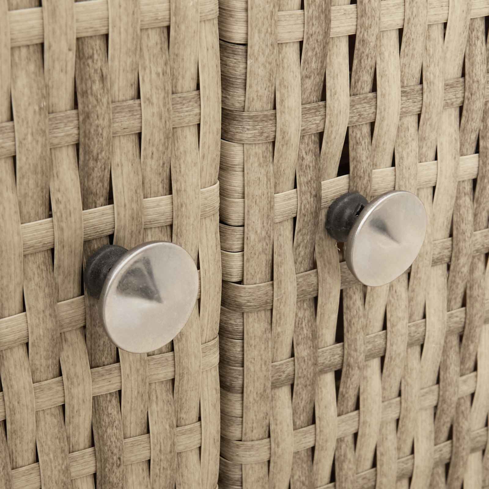 Cabinet s policom Bež 70 x 50 x 87 cm Poliester i Roly Rattan