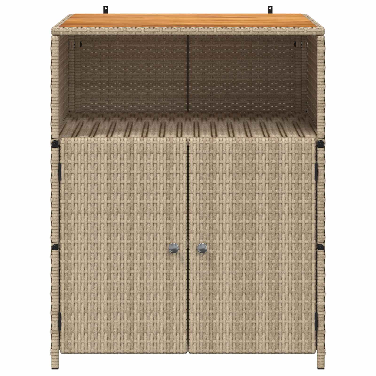 Cabinet s policom Bež 70 x 50 x 87 cm Poliester i Roly Rattan