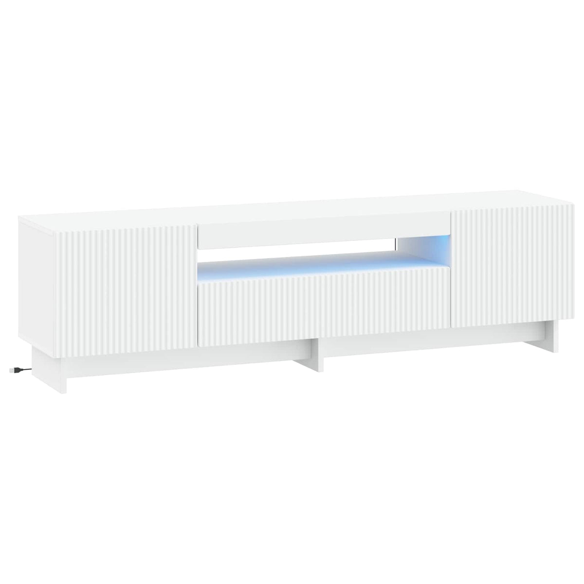 LED TV kabinet Bijela Konstruirano drvo