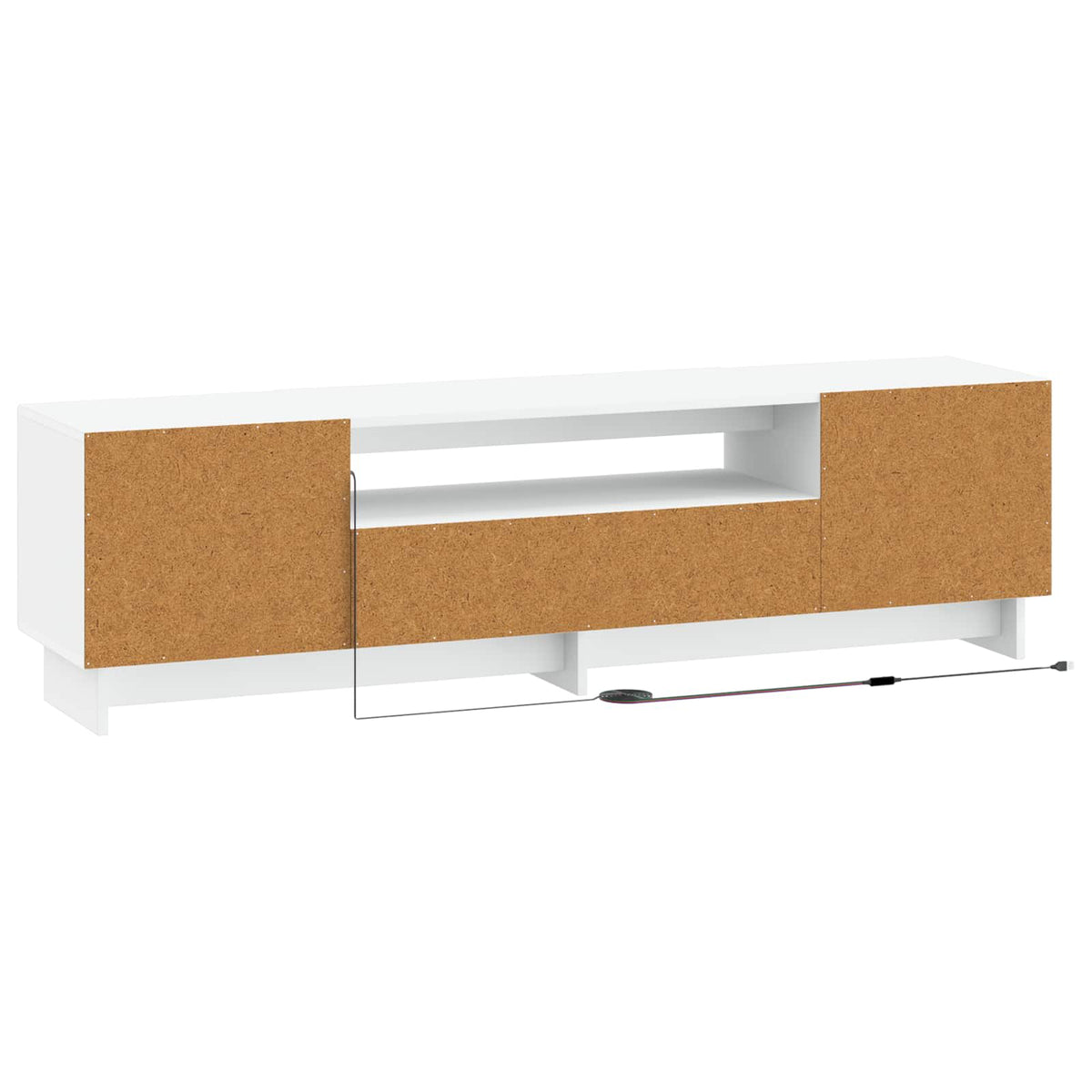 LED TV kabinet Bijela Konstruirano drvo