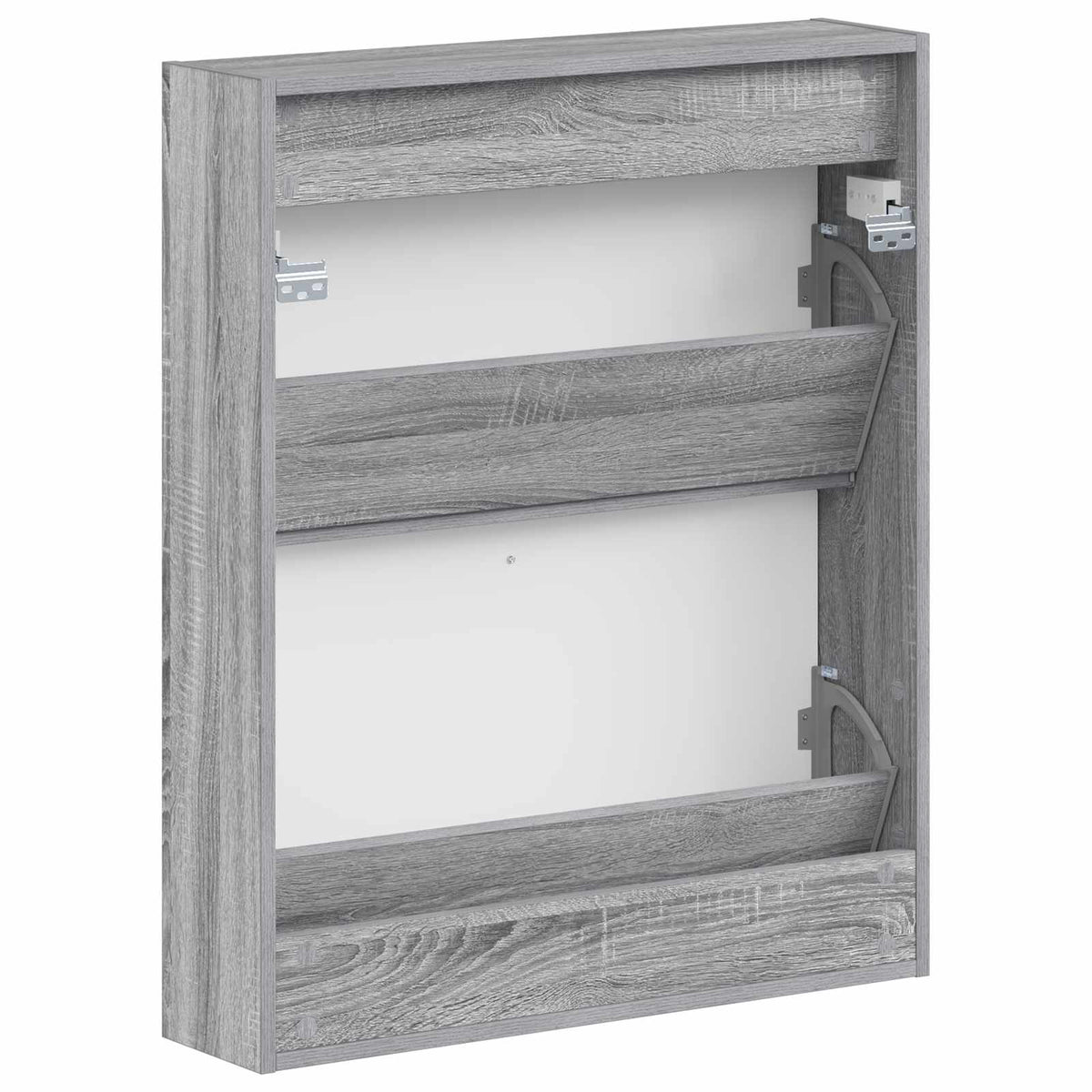 Ormar za cipele na zidu ALKMAAR 71 x 17 x 86 cm Siva Sonoma