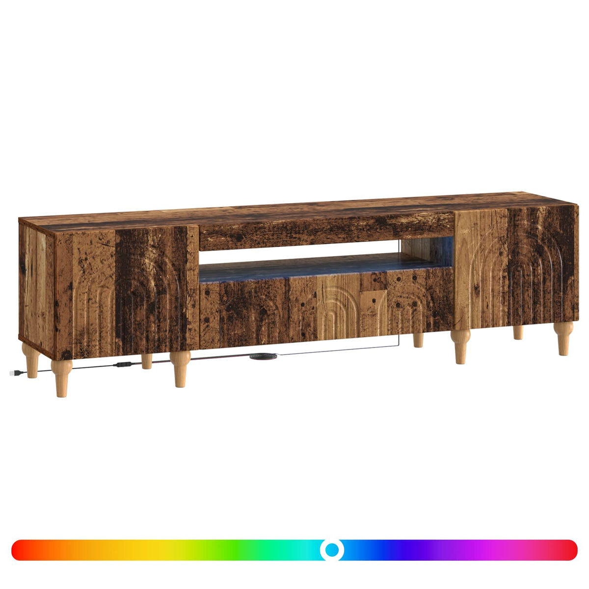 LED TV kabinet Staro drvo Konstruirano drvo