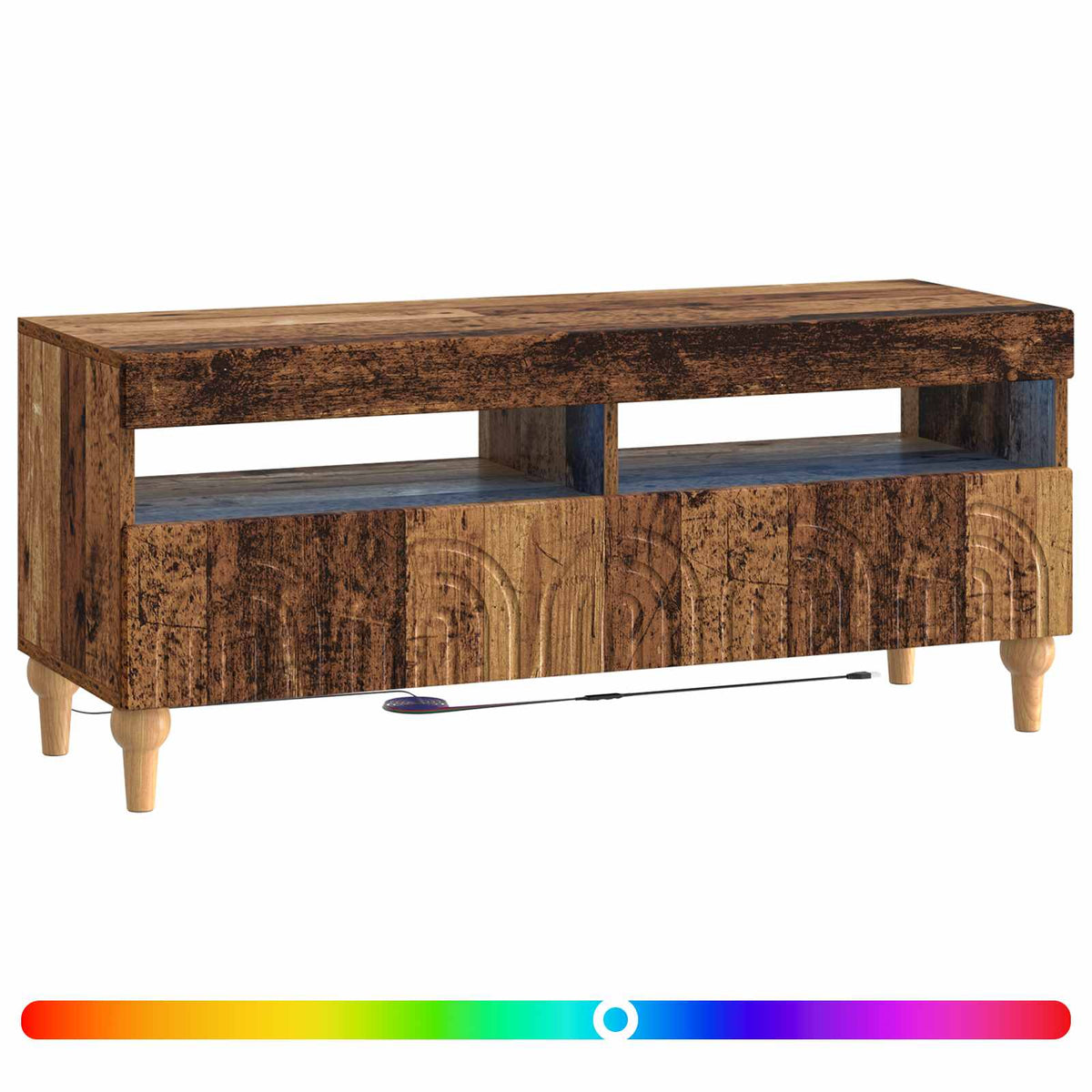 LED TV kabinet Staro drvo Konstruirano drvo