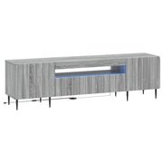 LED TV kabinet Siva Sonoma Konstruirano drvo