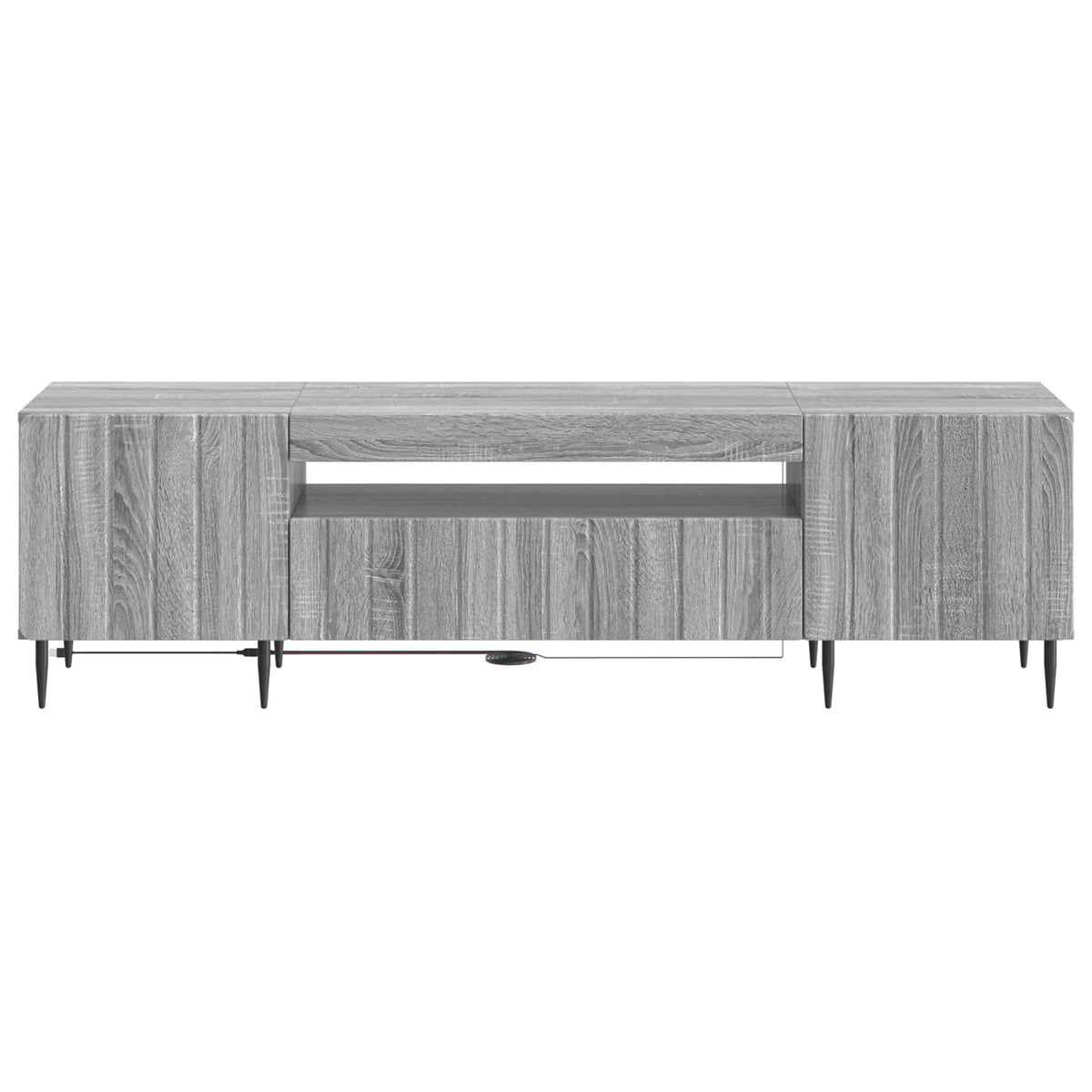 LED TV kabinet Siva Sonoma Konstruirano drvo
