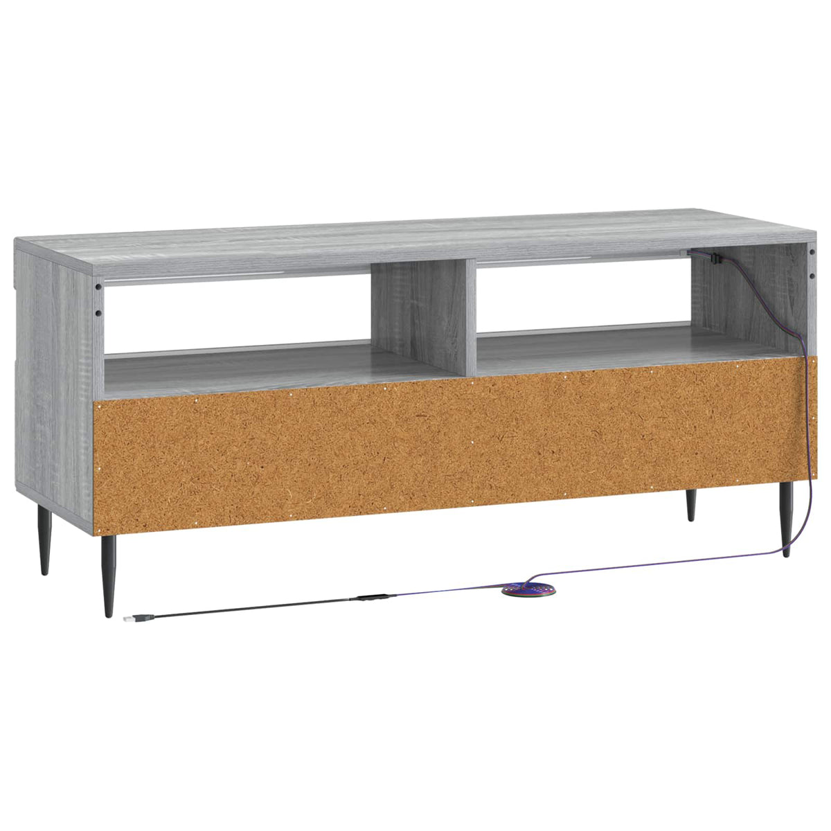 LED TV kabinet Siva Sonoma Konstruirano drvo
