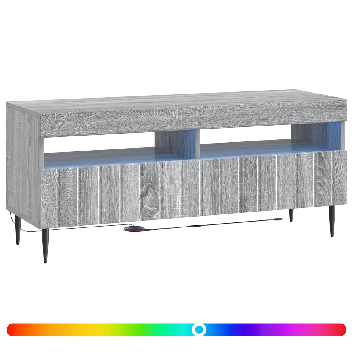 LED TV kabinet Siva Sonoma Konstruirano drvo
