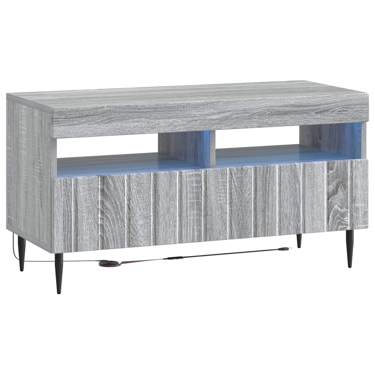 LED TV kabinet Siva Sonoma Konstruirano drvo