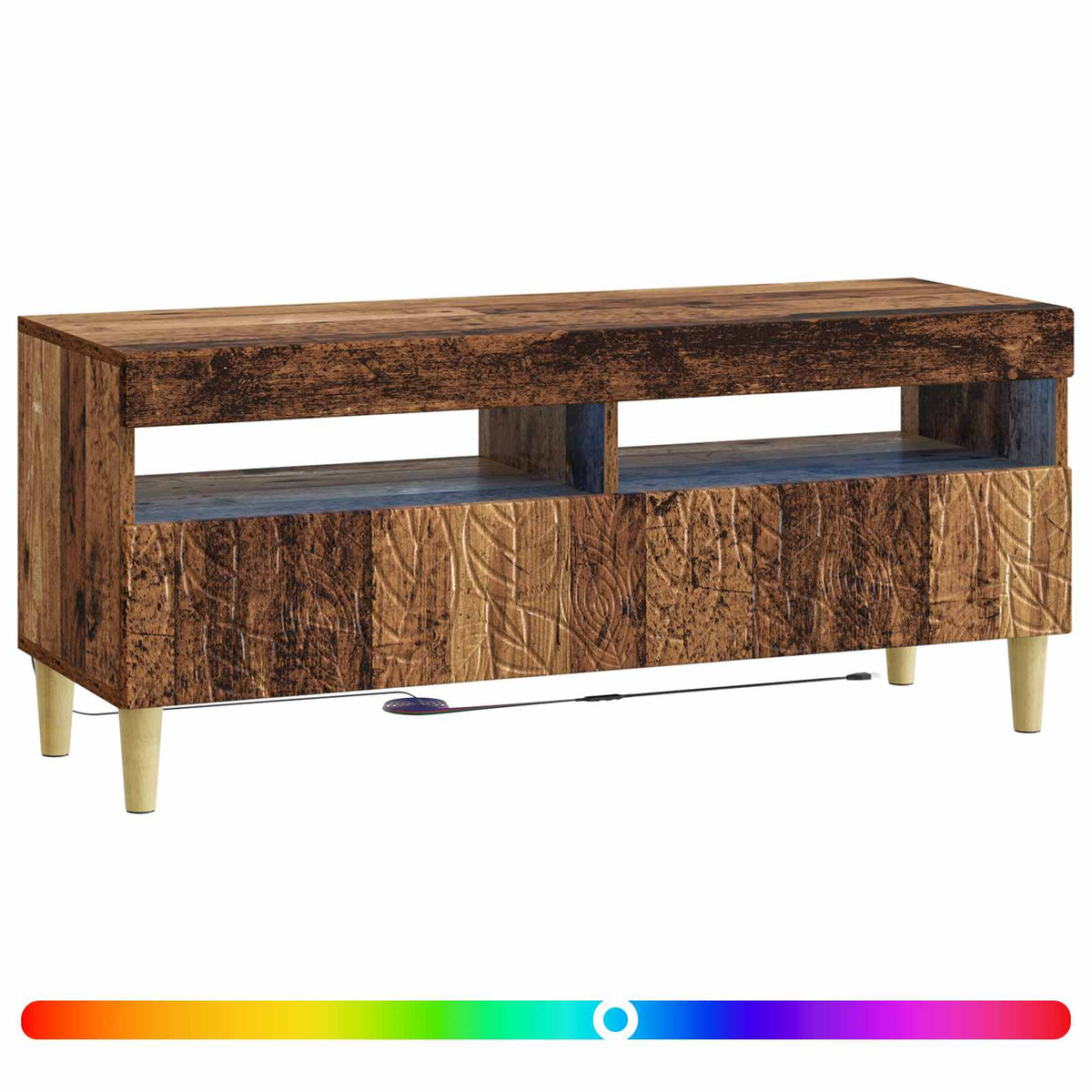 LED TV kabinet Staro drvo Konstruirano drvo
