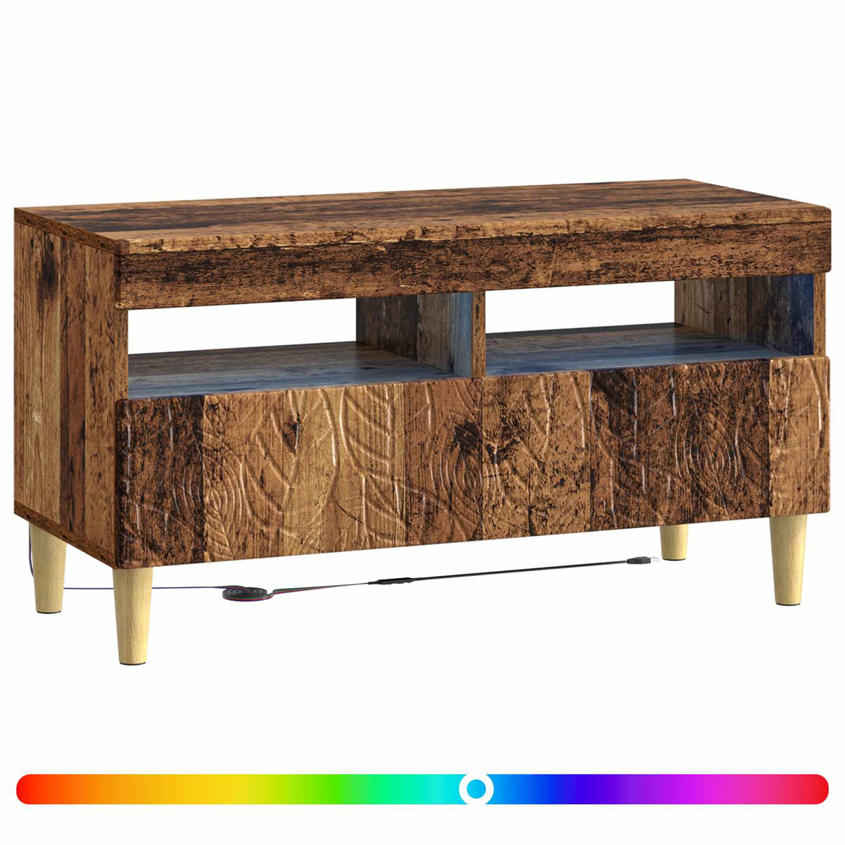 LED TV kabinet Staro drvo Konstruirano drvo