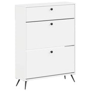 Ormar za cipele BREDA 78 x 24 x 103 cm Konstruirano drvo Bijela