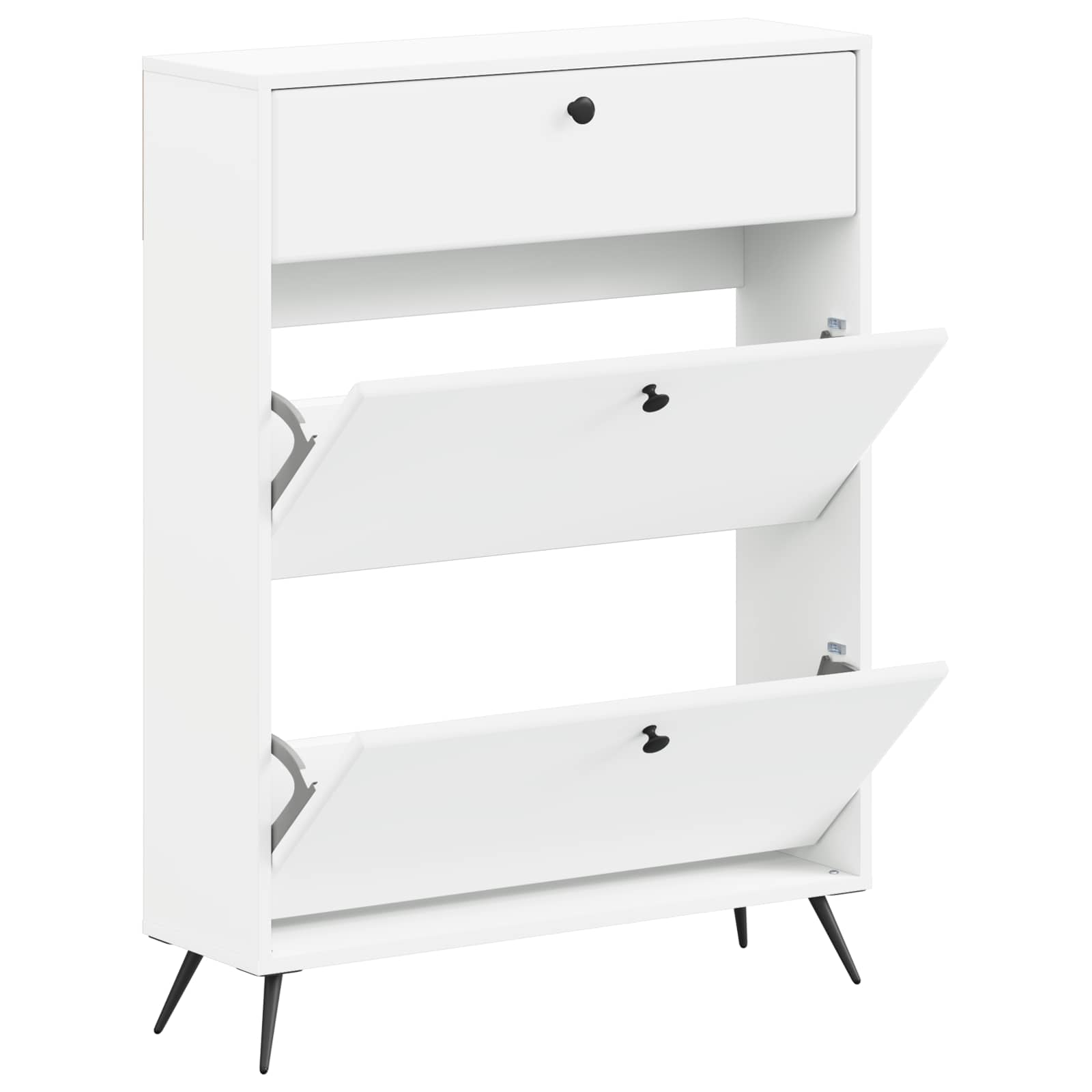 Ormar za cipele BREDA 78 x 24 x 103 cm Konstruirano drvo Bijela