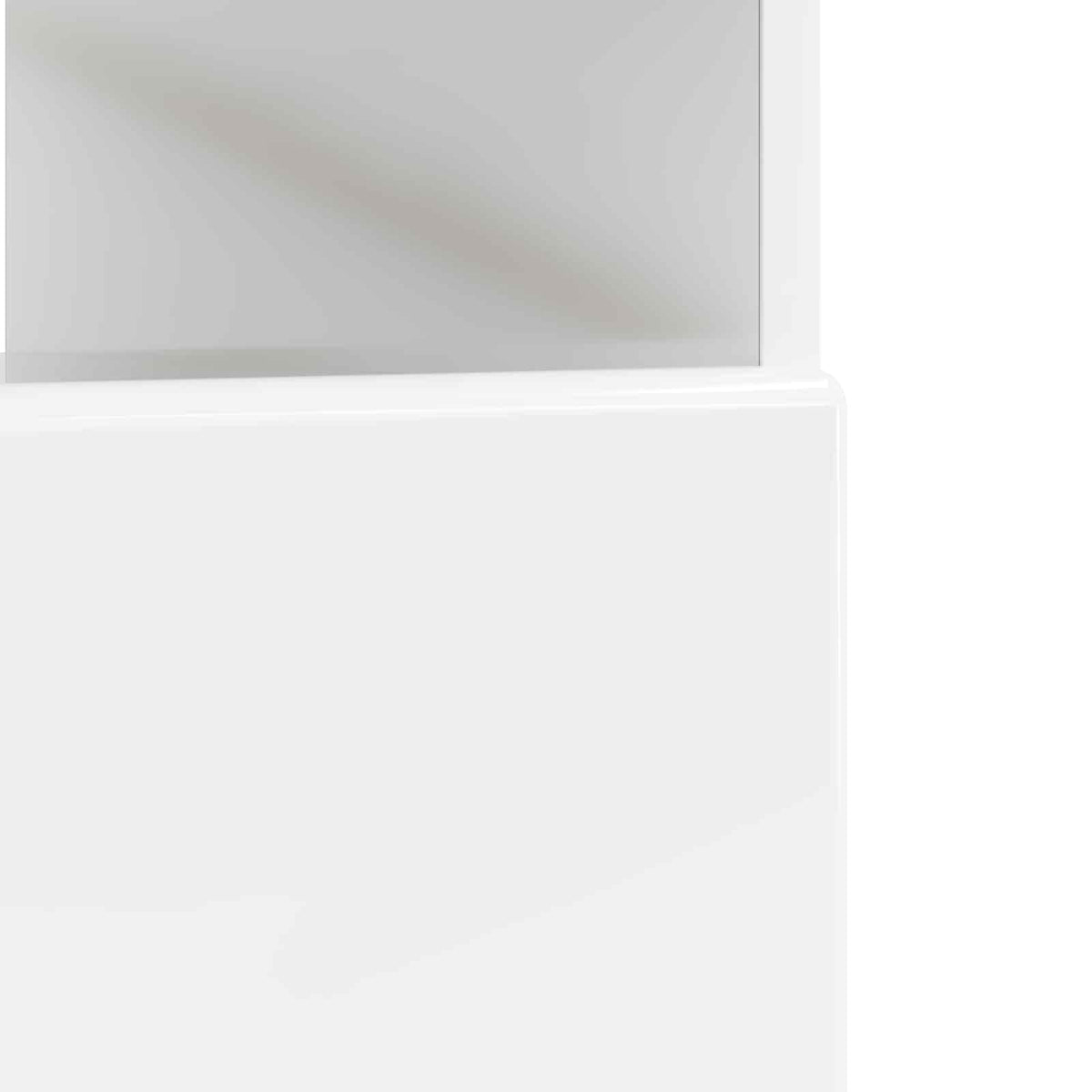 LED TV kabinet Bijela visokog sjaja Konstruirano drvo