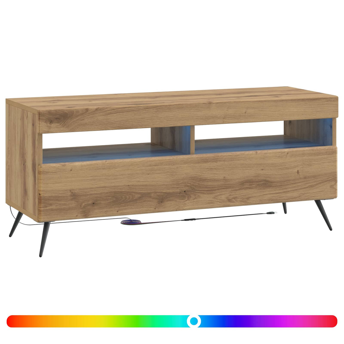 LED TV kabinet Hrast artisan Konstruirano drvo