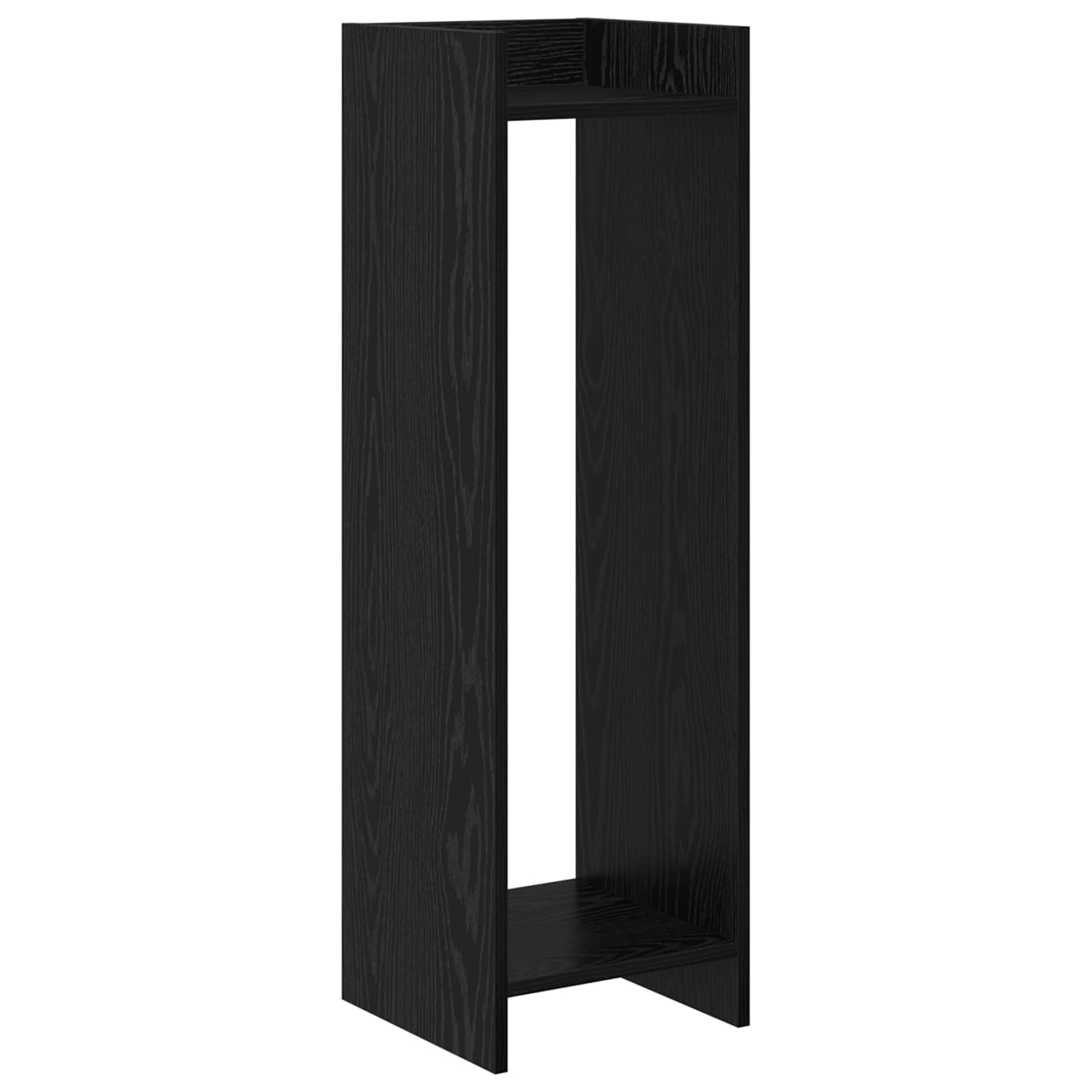 Stalak za biljke s policom 2 pcs Crni Hrast 30 x 30 x 100 cm
