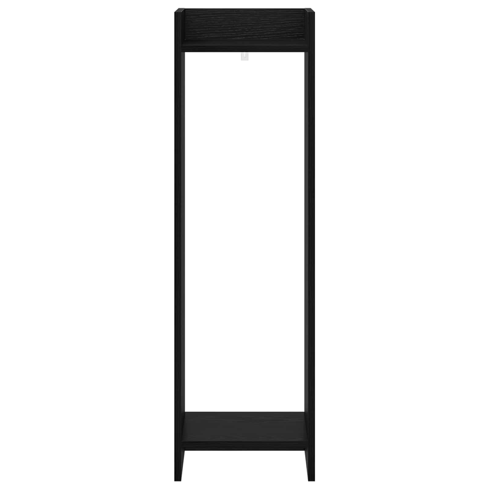 Stalak za biljke s policom 2 pcs Crni Hrast 30 x 30 x 100 cm