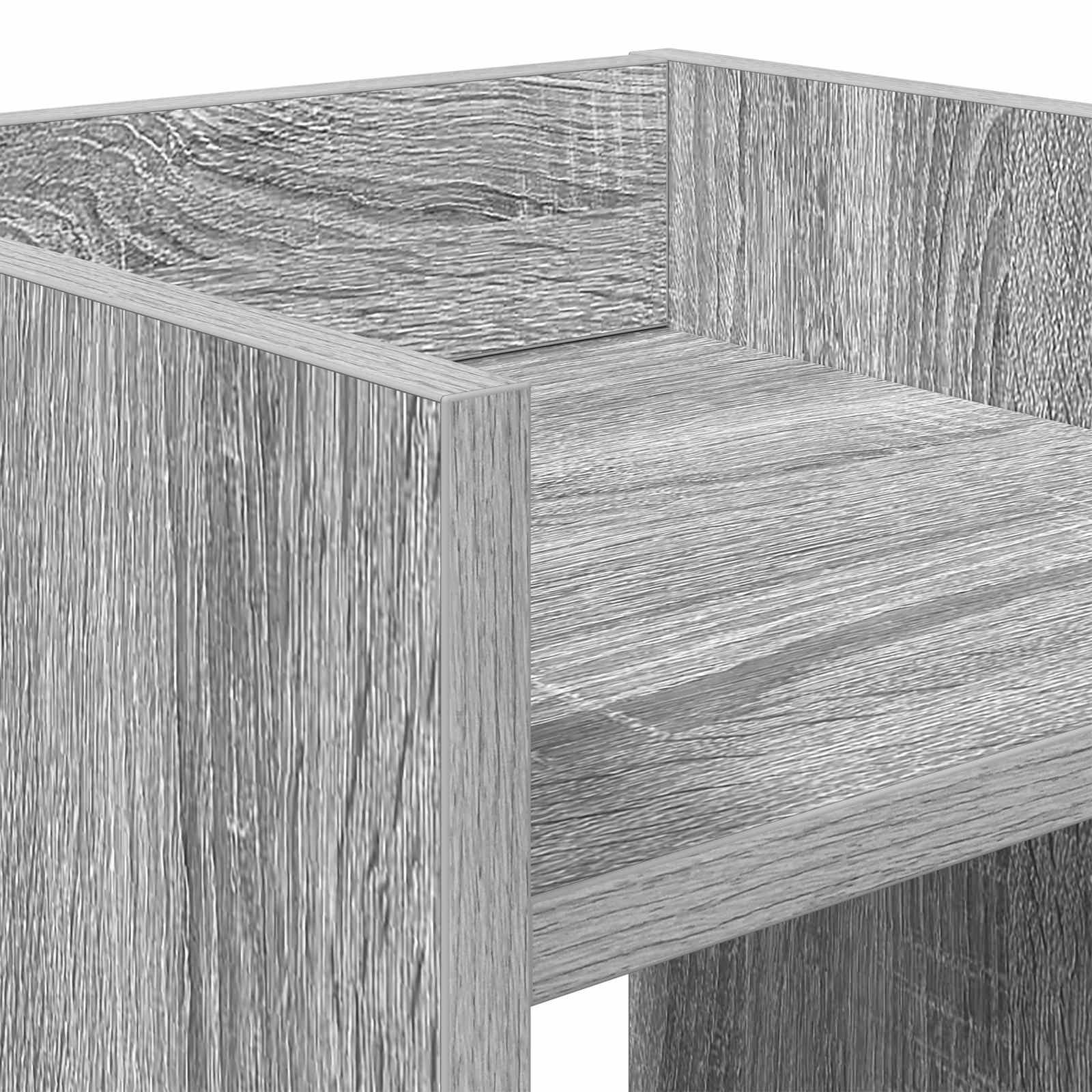 Stalak za biljke s policom Sivi Sonoma 30 x 30 x 100 cm