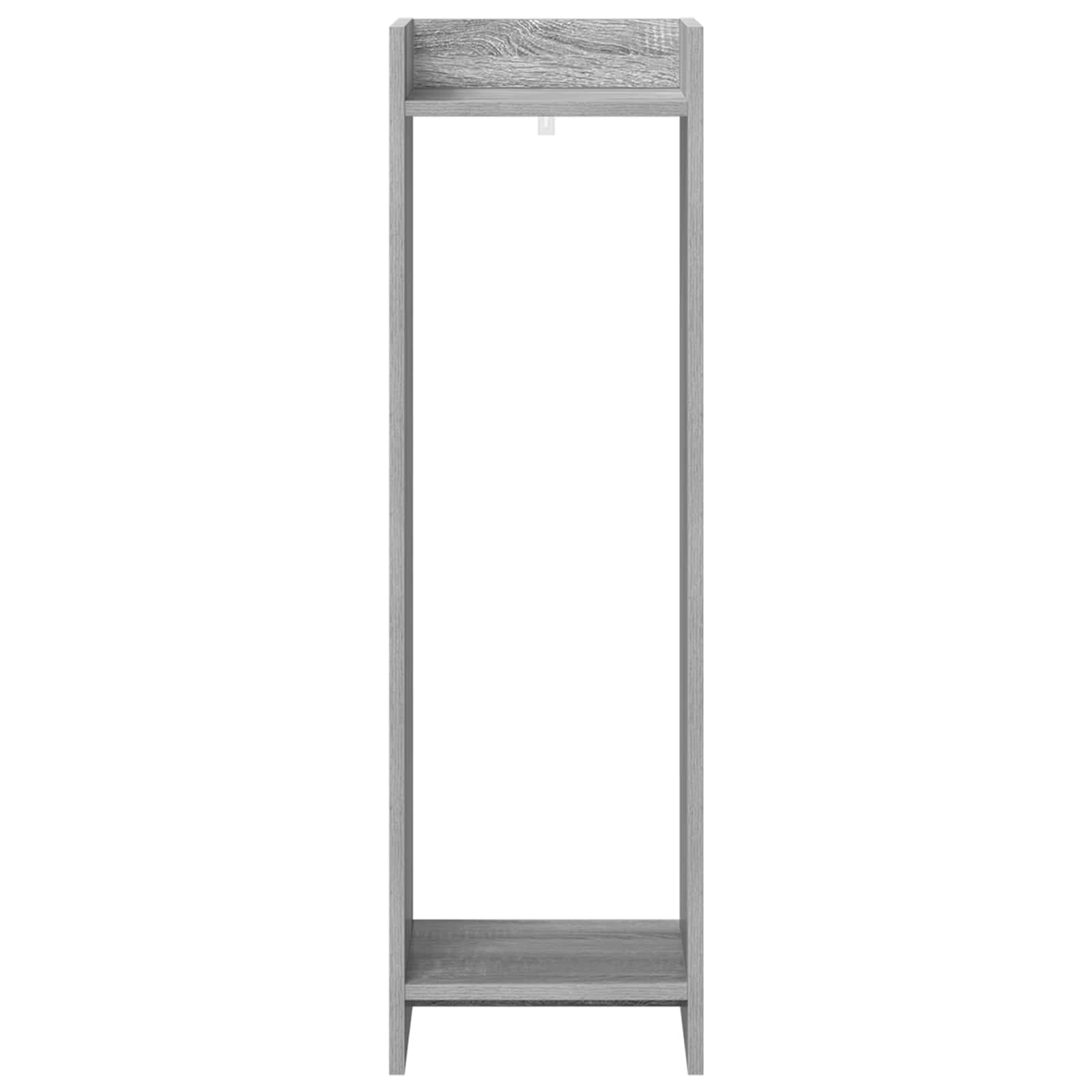 Stalak za biljke s policom 2 pcs Sivi Sonoma 30 x 30 x 100 cm