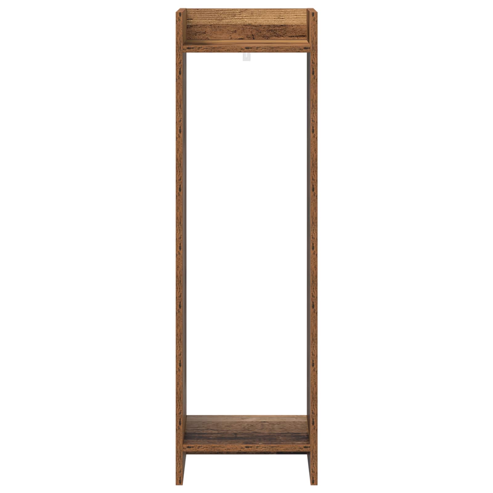 Stalak za biljke s policom 2 pcs Staro drvo 30 x 30 x 100 cm