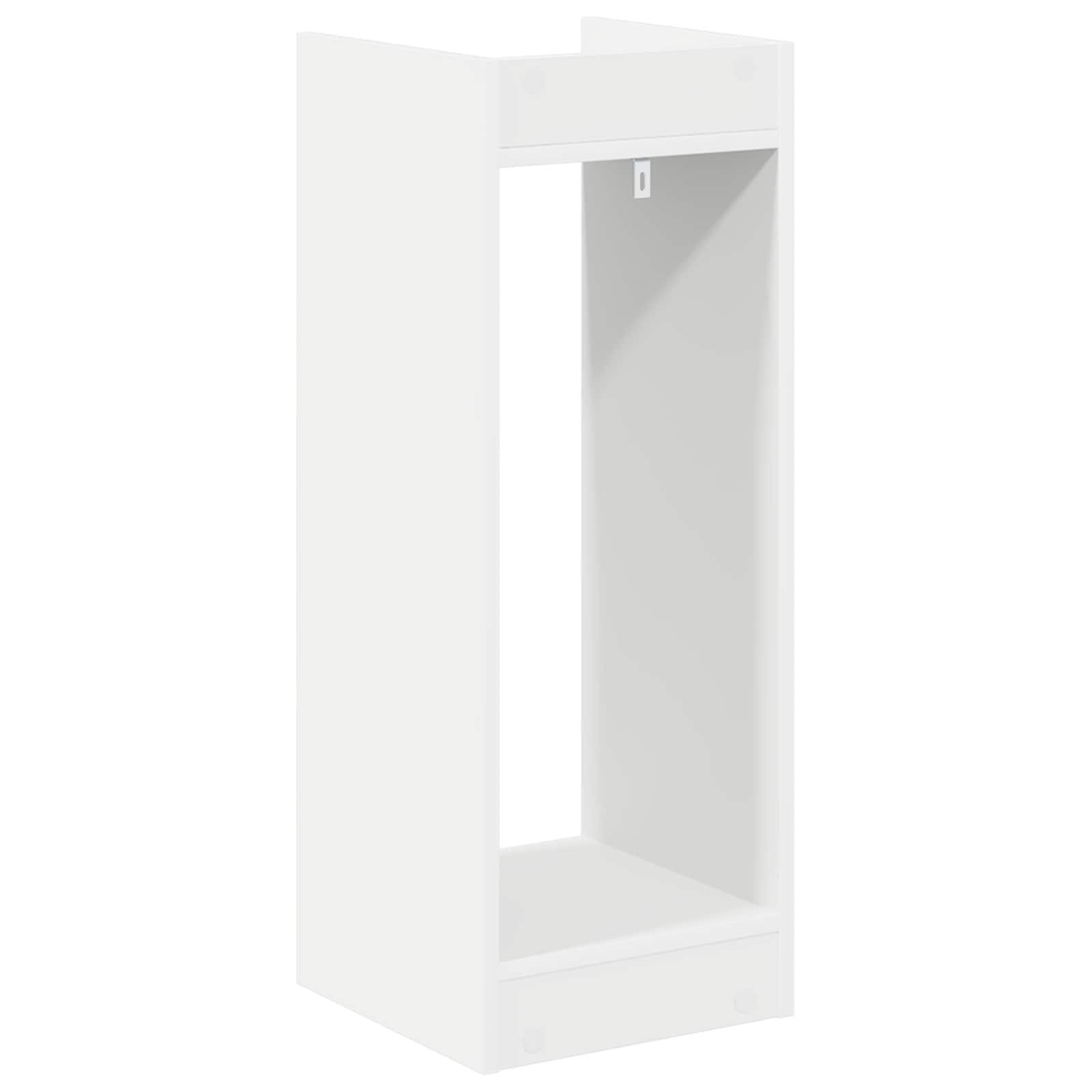 Stalak za biljke s policom 2 pcs Bijeli 30 x 30 x 80 cm